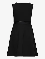 Calvin Klein - LOGO TAPE SLEEVELESS PUNTO DRESS - kjoler uten ermer i avslappet stil - ck black - 1