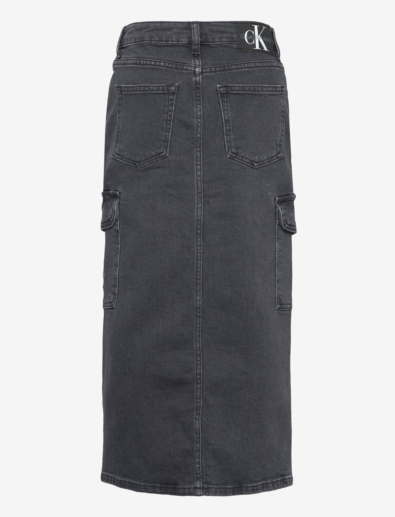 Calvin Klein - MAXI DENIM SKIRT - charcoal grey rgd - 1