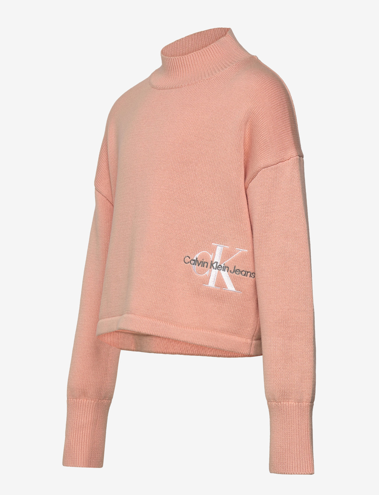 Calvin Klein - MONOGRAM OFF PLACED SWEATER - pink sand - 2