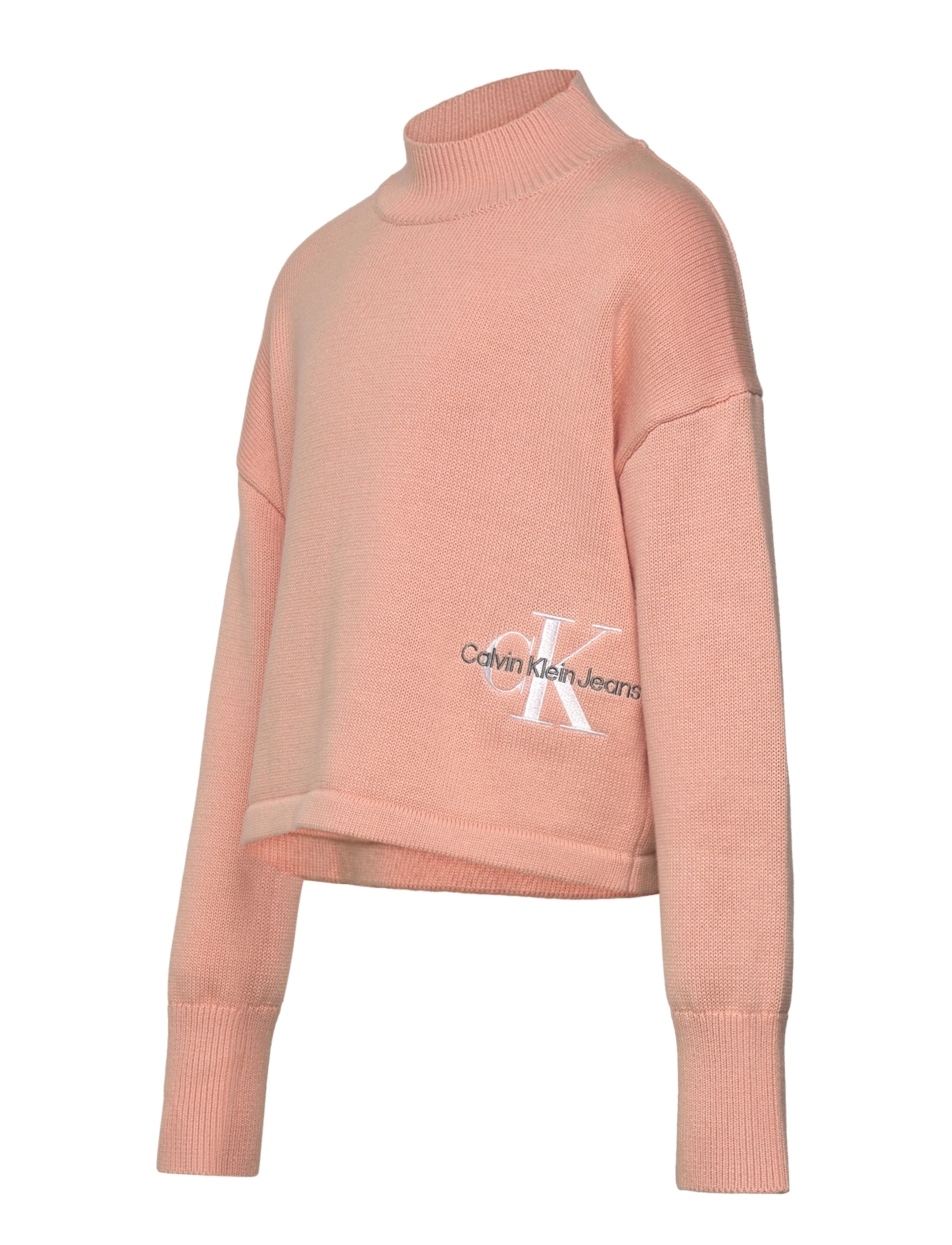 Calvin Klein - MONOGRAM OFF PLACED SWEATER - pink sand - 2