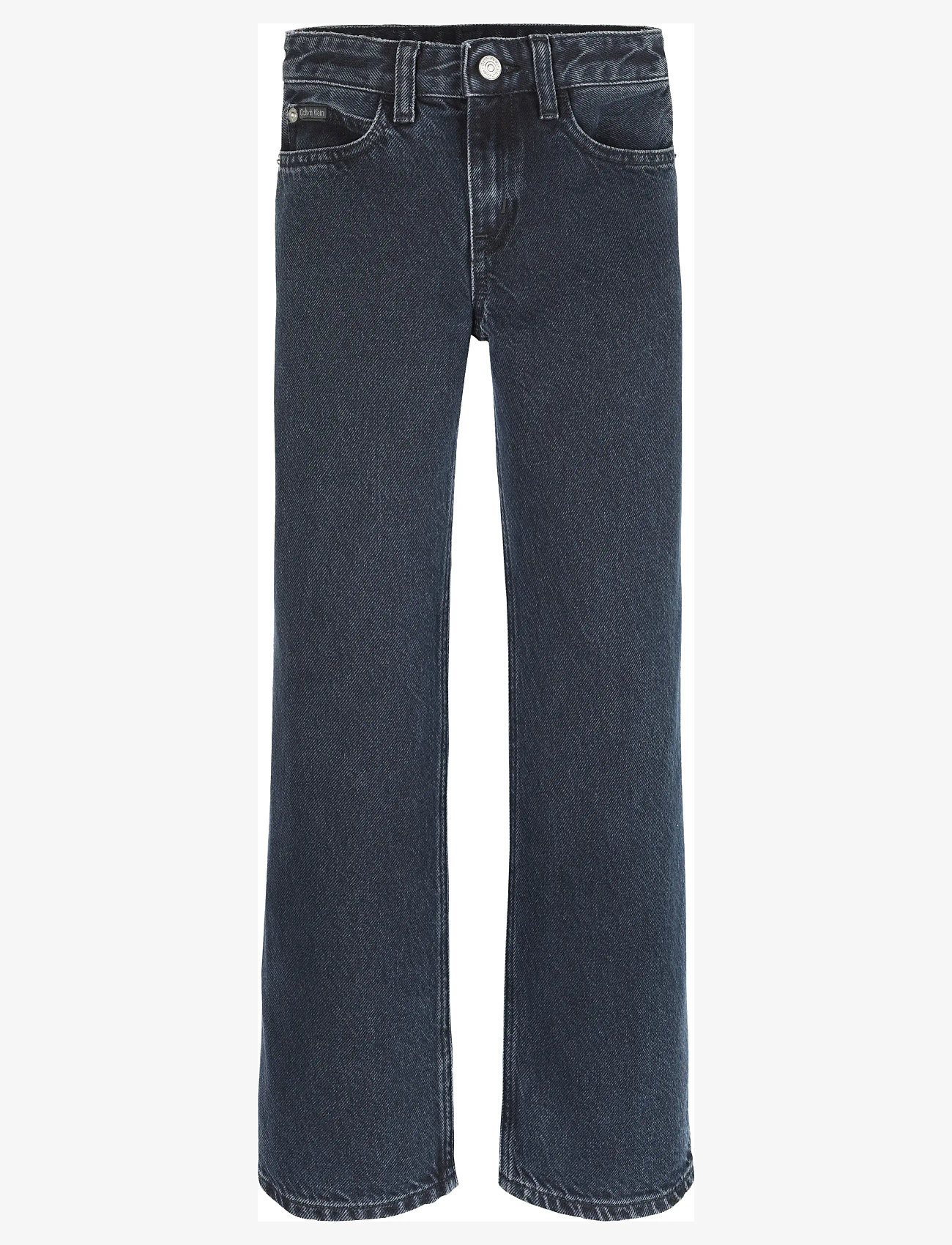 Calvin Klein - HR WIDE LEG BLUE BLACK RGD DENIM - laia säärega teksad - blue black rigid - 1
