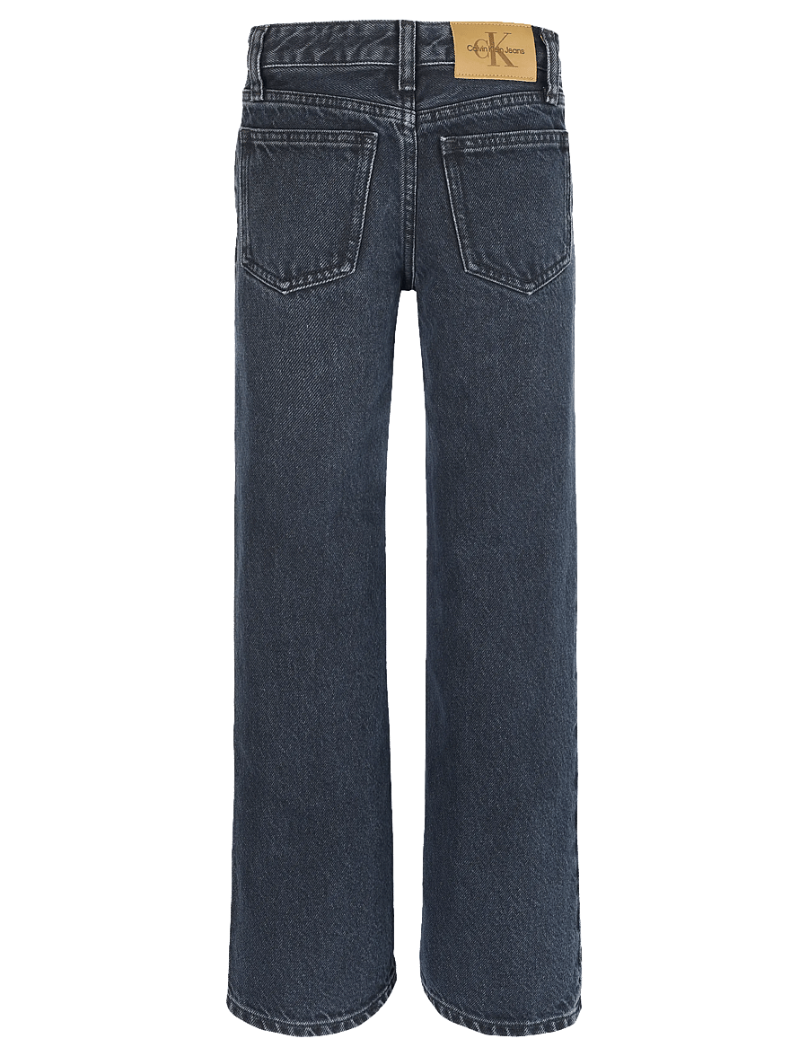 Calvin Klein - HR WIDE LEG BLUE BLACK RGD DENIM - hosen mit weitem bein - blue black rigid - 2