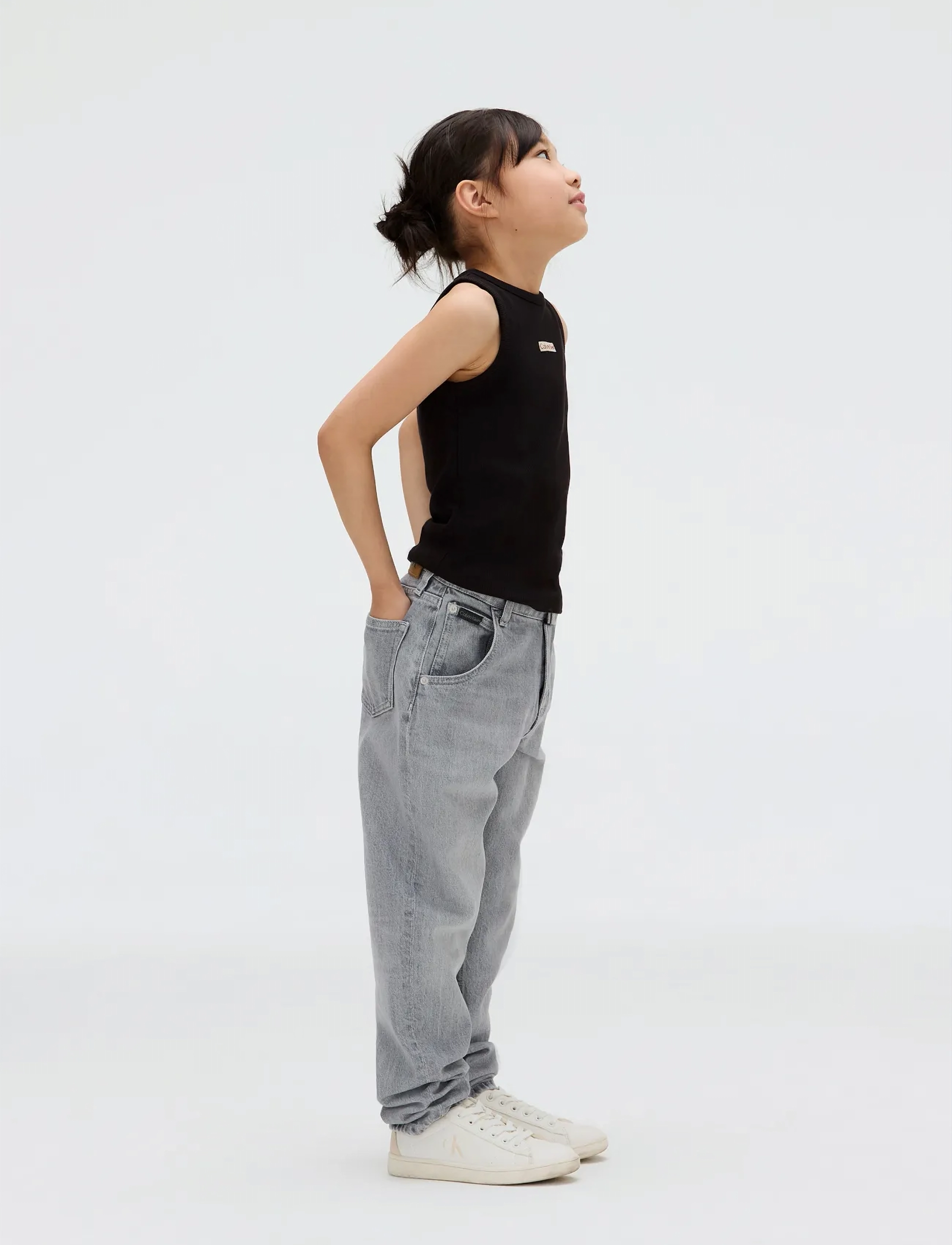 Calvin Klein - HR WIDE LEG BLUE BLACK RGD DENIM - pantalons larges - blue black rigid - 3