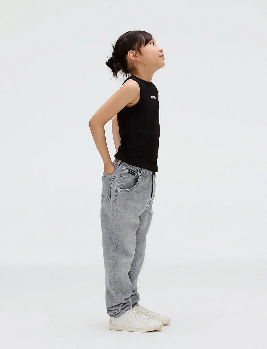 Calvin Klein - HR WIDE LEG BLUE BLACK RGD DENIM - hosen mit weitem bein - blue black rigid - 3