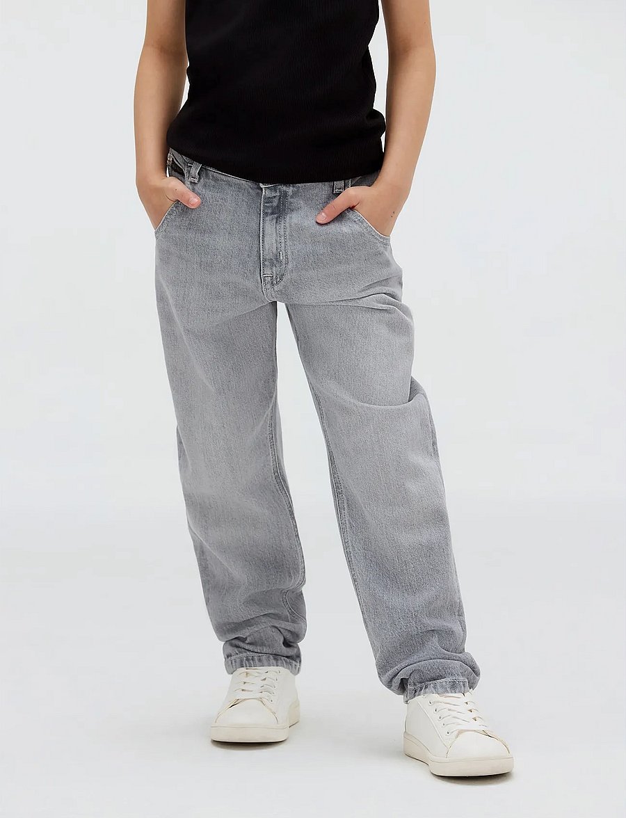 Calvin Klein - HR WIDE LEG BLUE BLACK RGD DENIM - hosen mit weitem bein - blue black rigid - 4