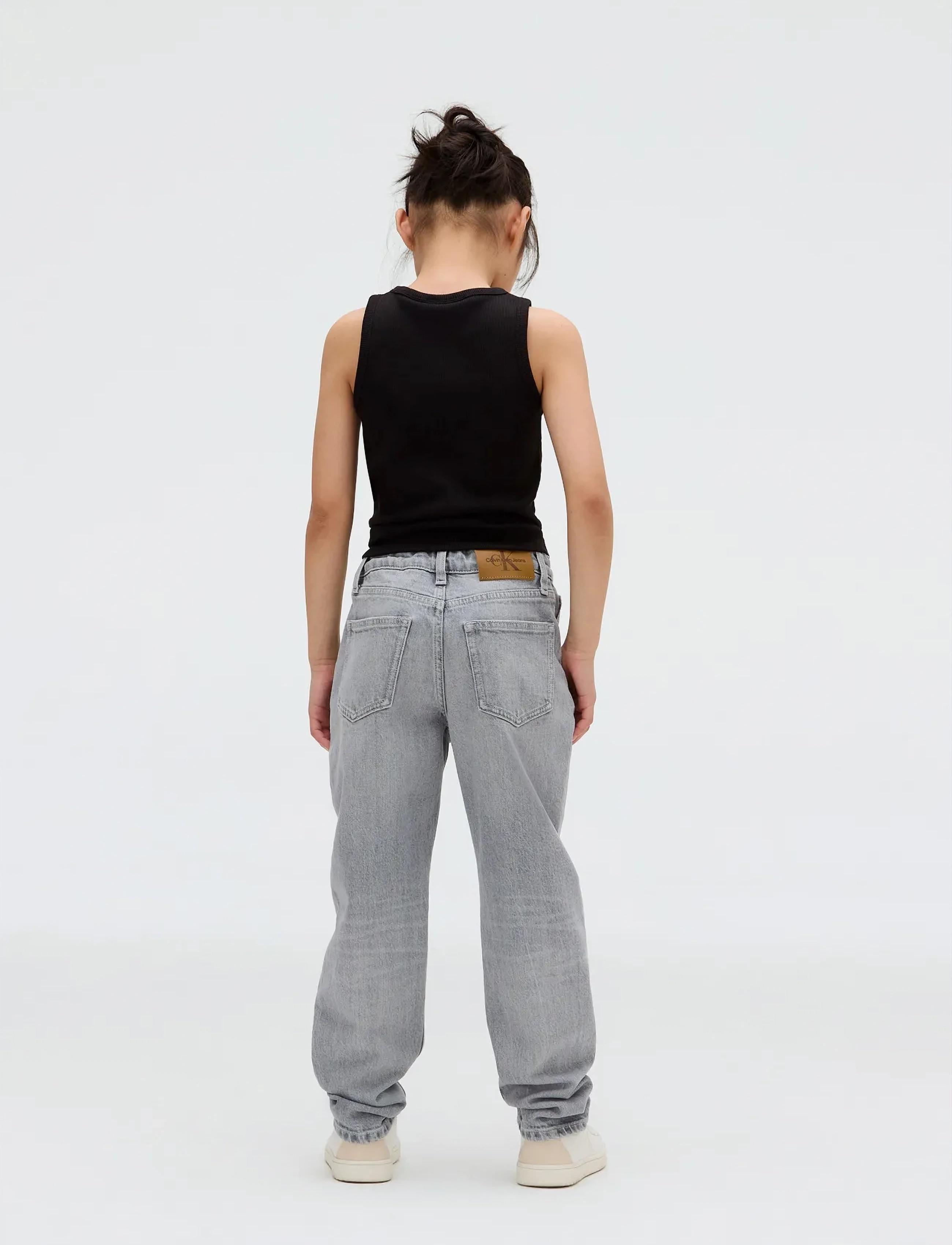 Calvin Klein - HR WIDE LEG BLUE BLACK RGD DENIM - pantalons larges - blue black rigid - 5