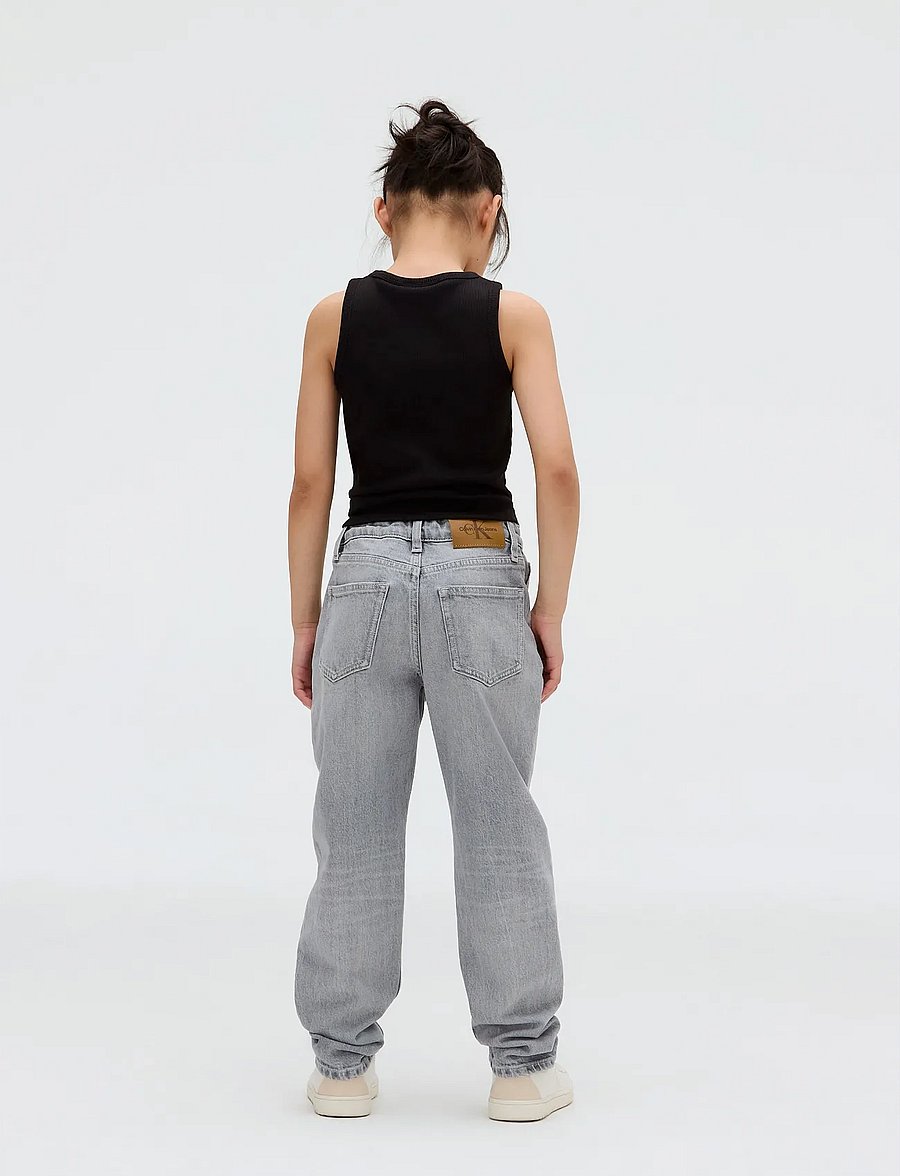 Calvin Klein - HR WIDE LEG BLUE BLACK RGD DENIM - hosen mit weitem bein - blue black rigid - 5