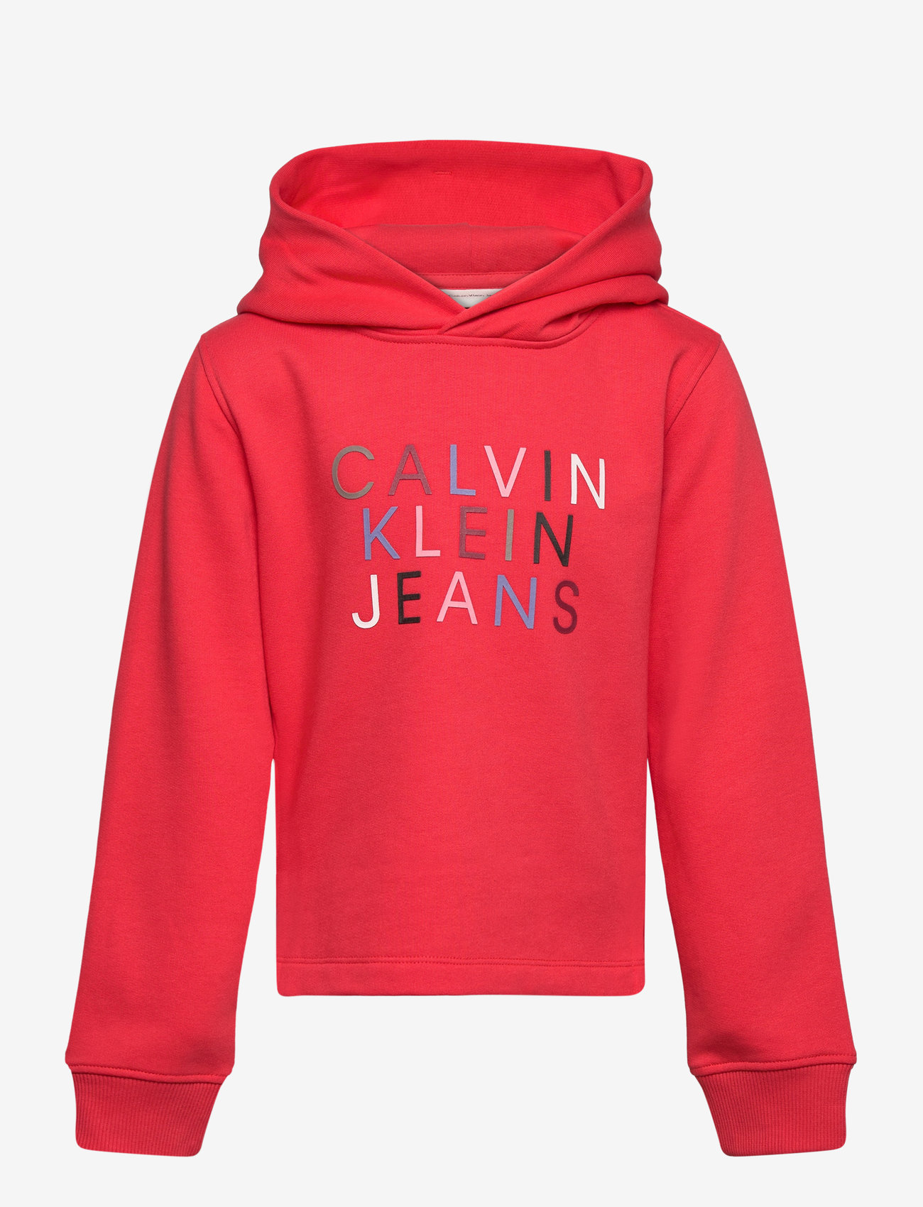 Calvin Klein - COLOUR LOGO FLEECE HOODIE - bittersweet - 1