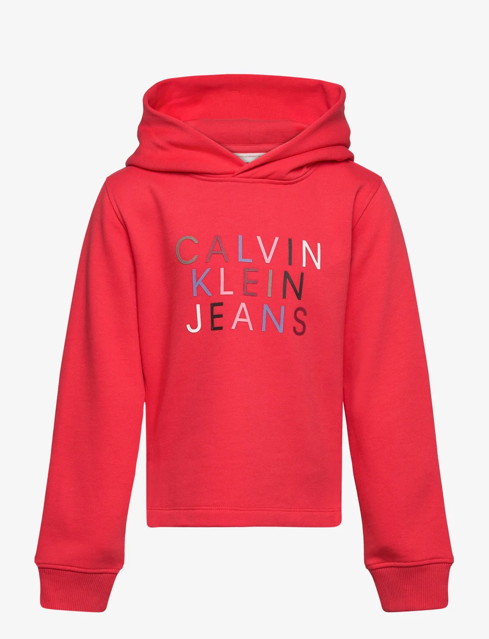 Calvin Klein - COLOUR LOGO FLEECE HOODIE - huvtröjor - bittersweet - 1