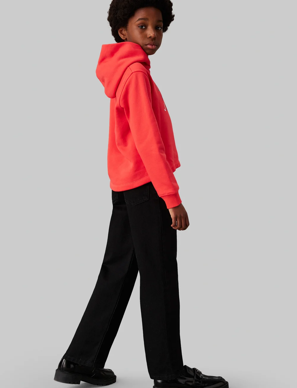 Calvin Klein - COLOUR LOGO FLEECE HOODIE - huvtröjor - bittersweet - 0