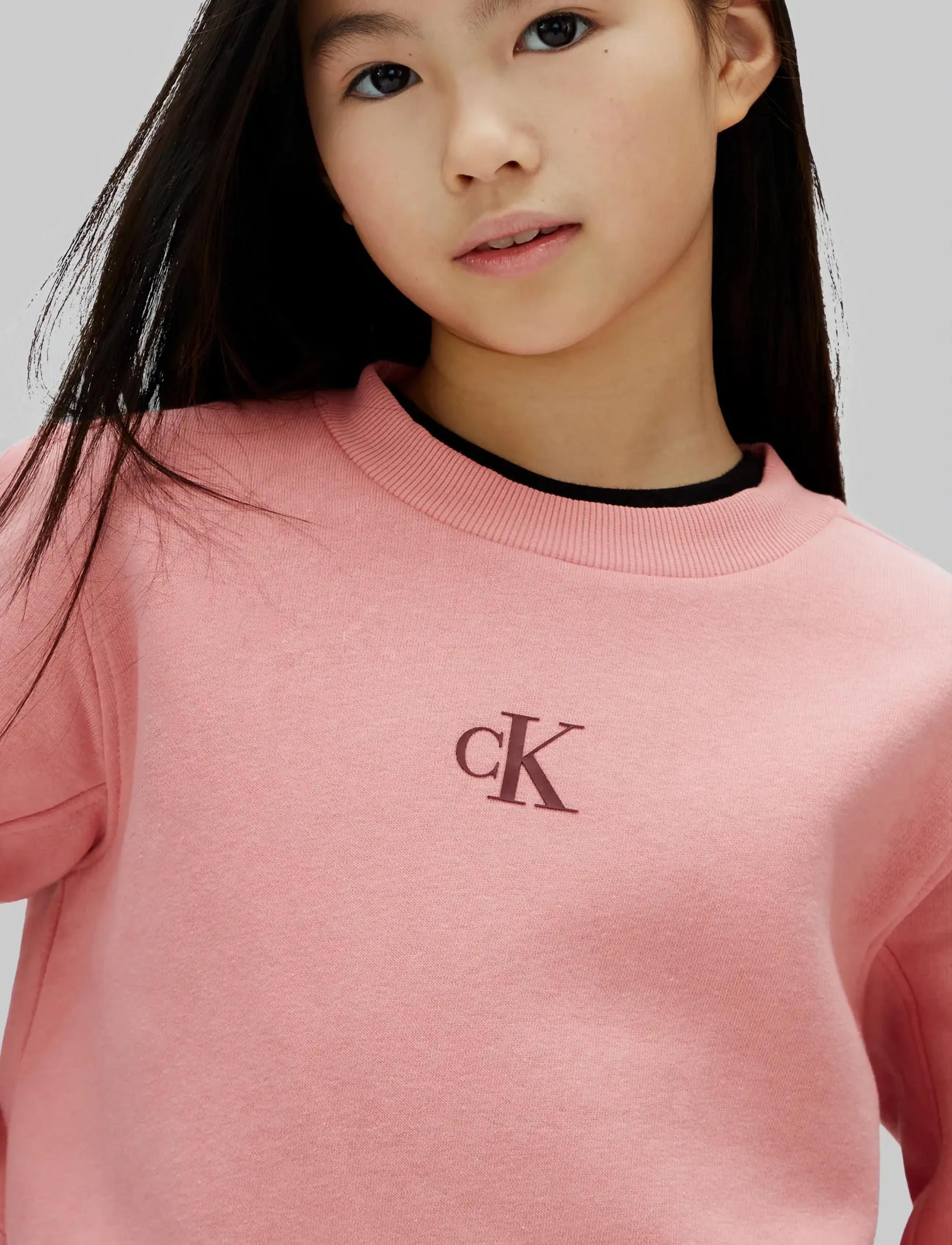 Calvin Klein - CK LOGO CN FLEECE SWEATSHIRT - sweatshirts - brandied apricot - 2