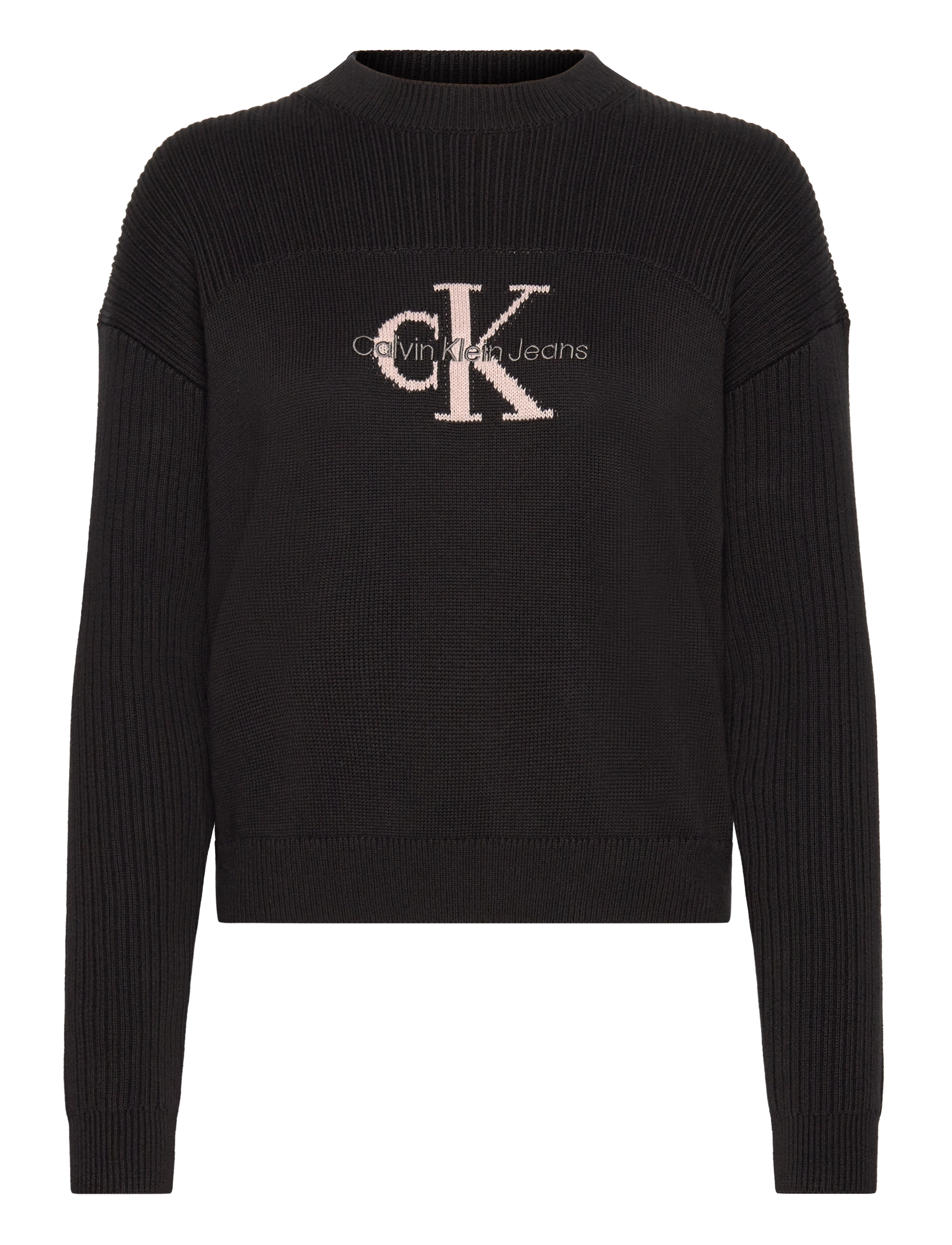 Calvin Klein - MONOLOGO SWEATER - ck black - 1