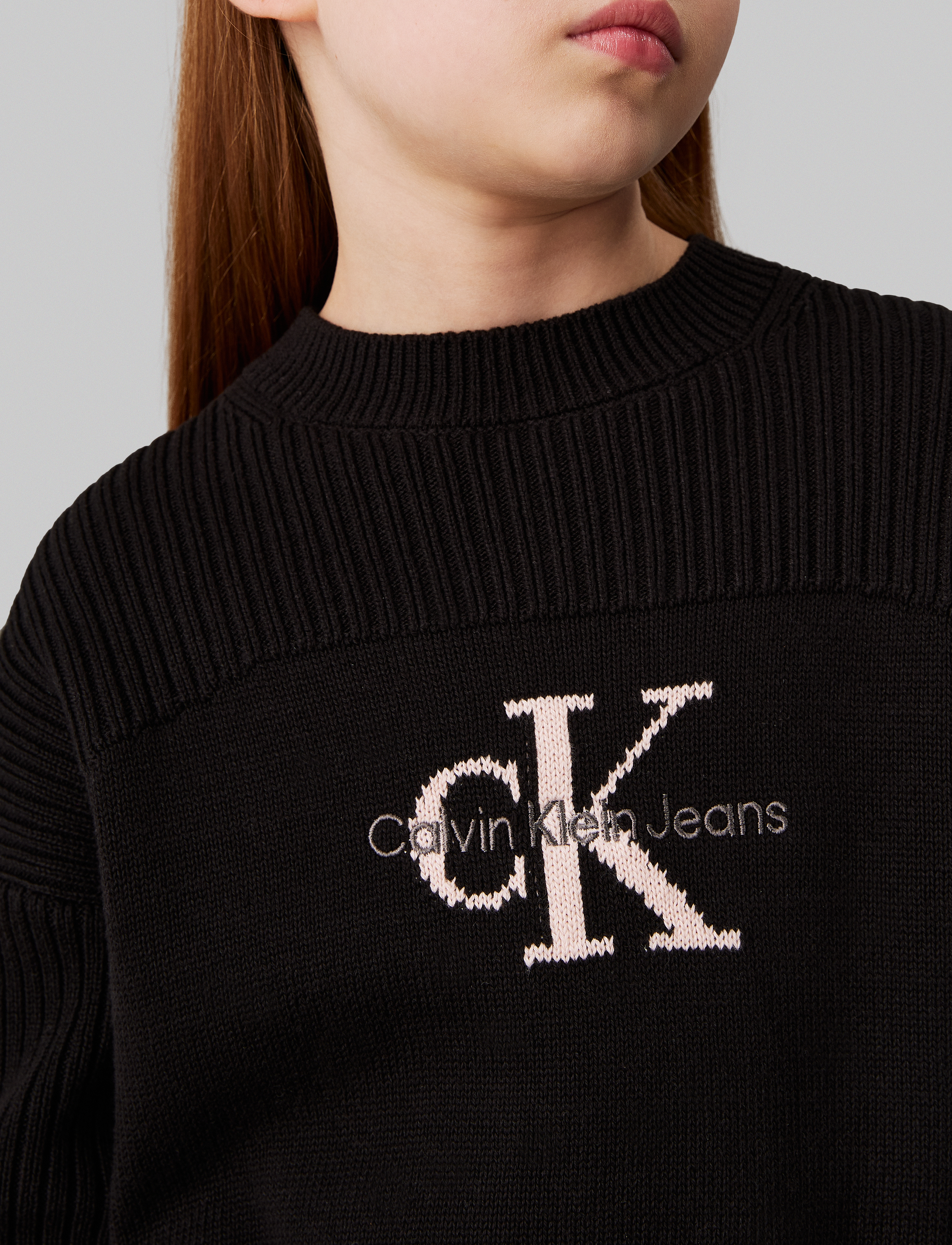 Calvin Klein - MONOLOGO SWEATER - ck black - 5