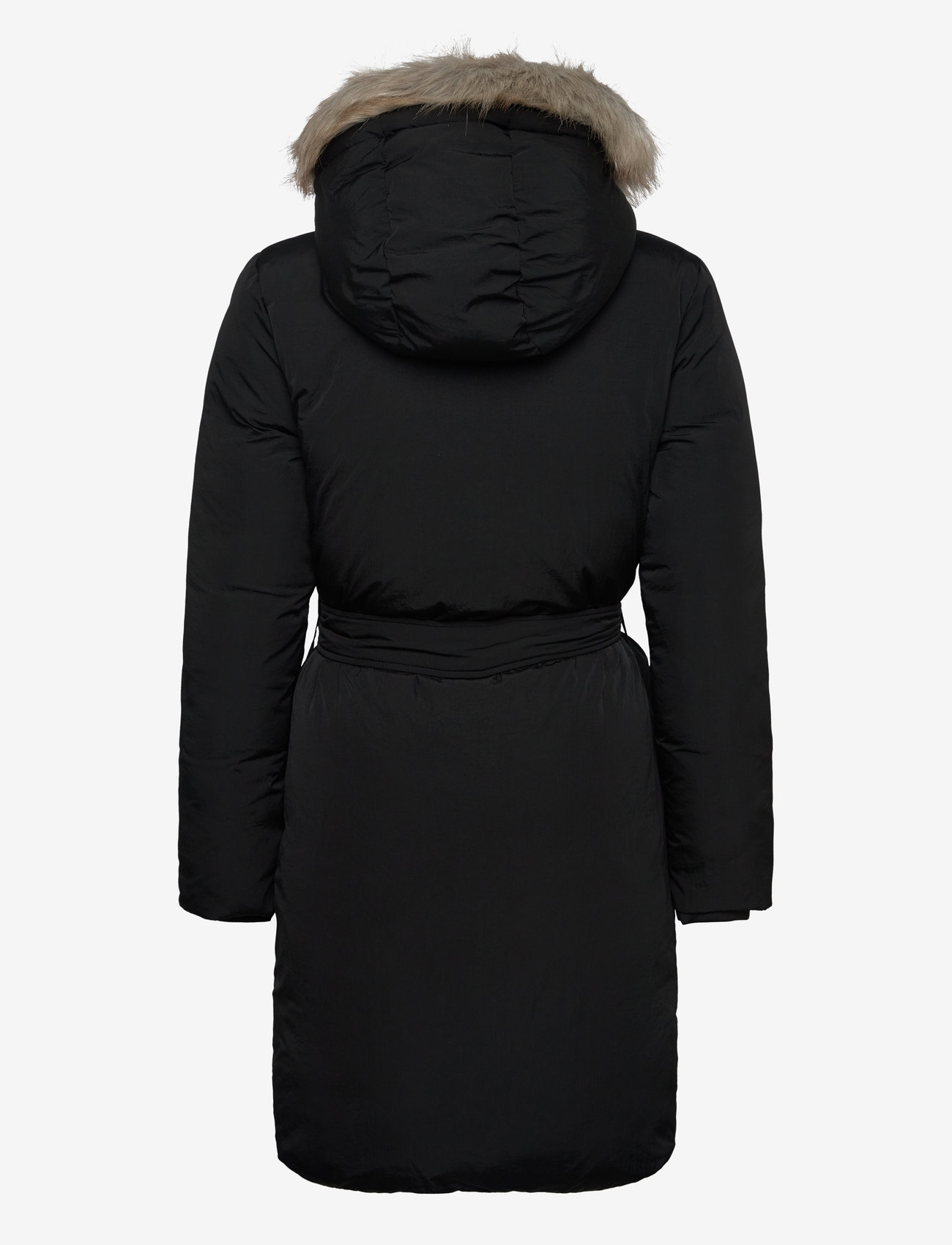 Calvin Klein - CLASSIC BELTED FUR COAT - ck black - 2