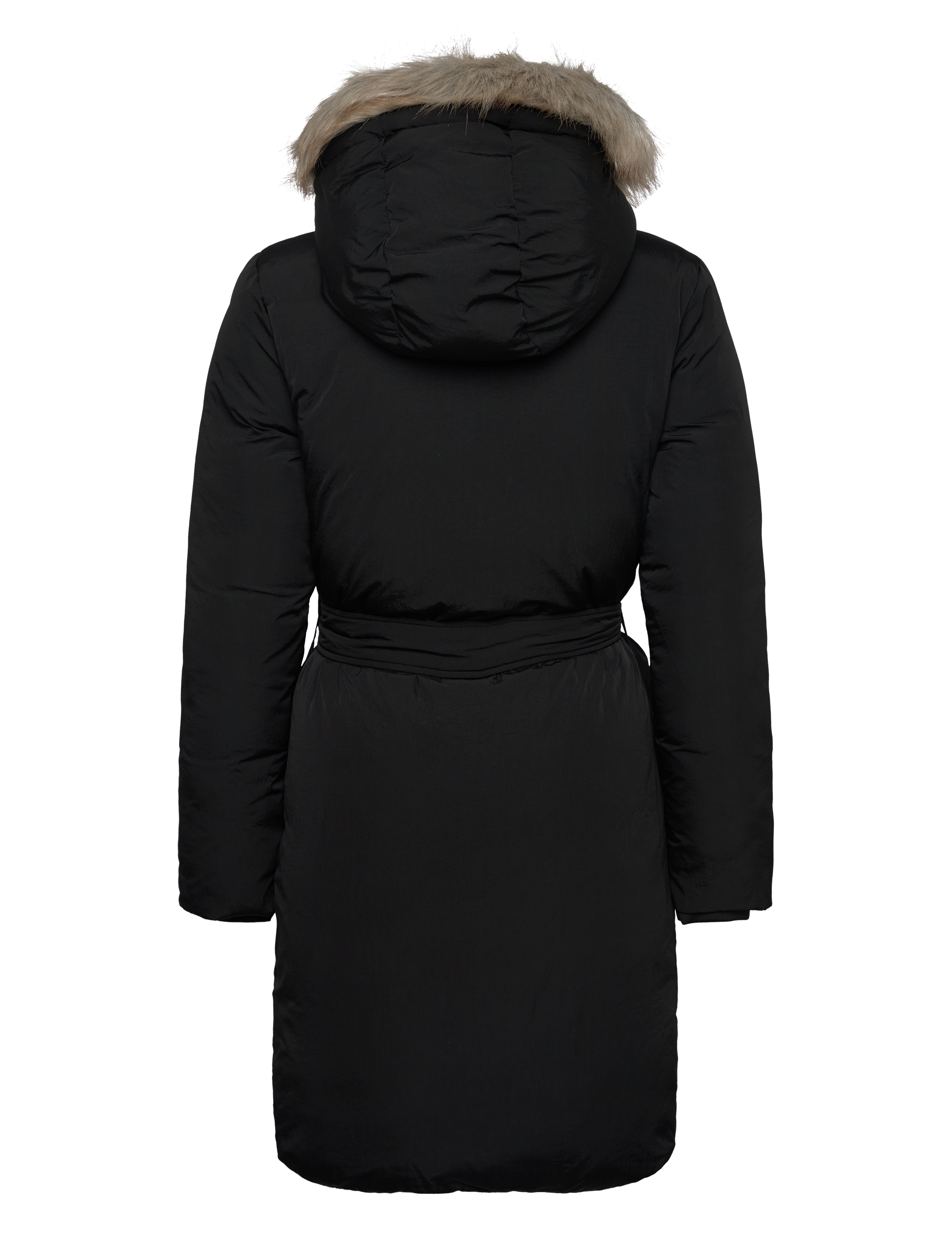 Calvin Klein - CLASSIC BELTED FUR COAT - ck black - 2