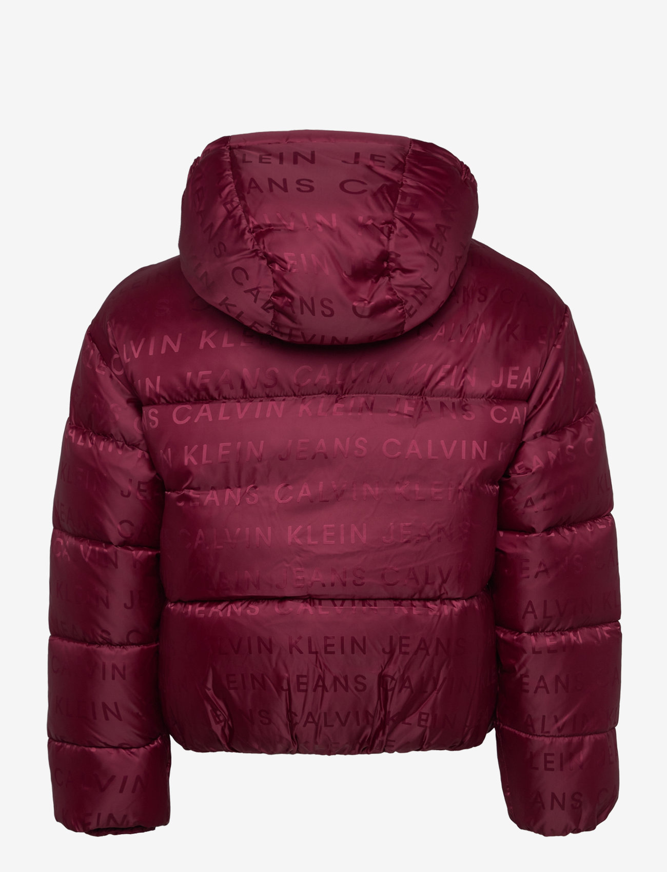 Calvin Klein - LOGO AOP PUFFER JACKET - rich cherry logo aop - 2
