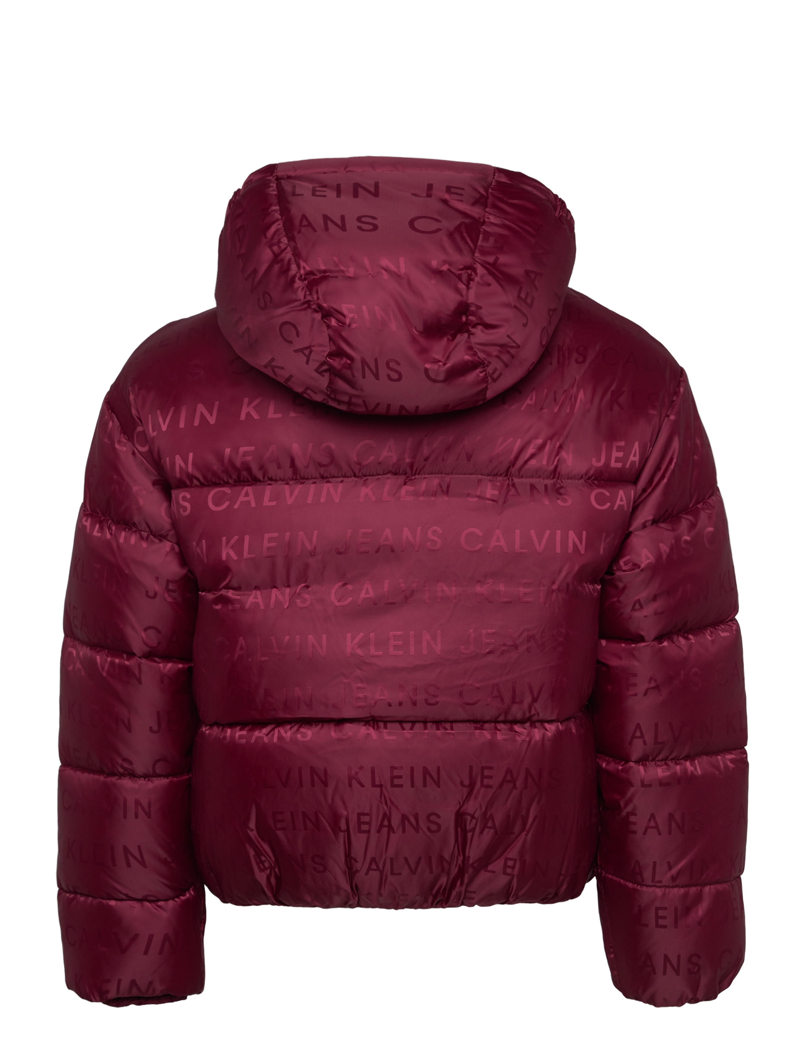 Calvin Klein - LOGO AOP PUFFER JACKET - rich cherry logo aop - 2