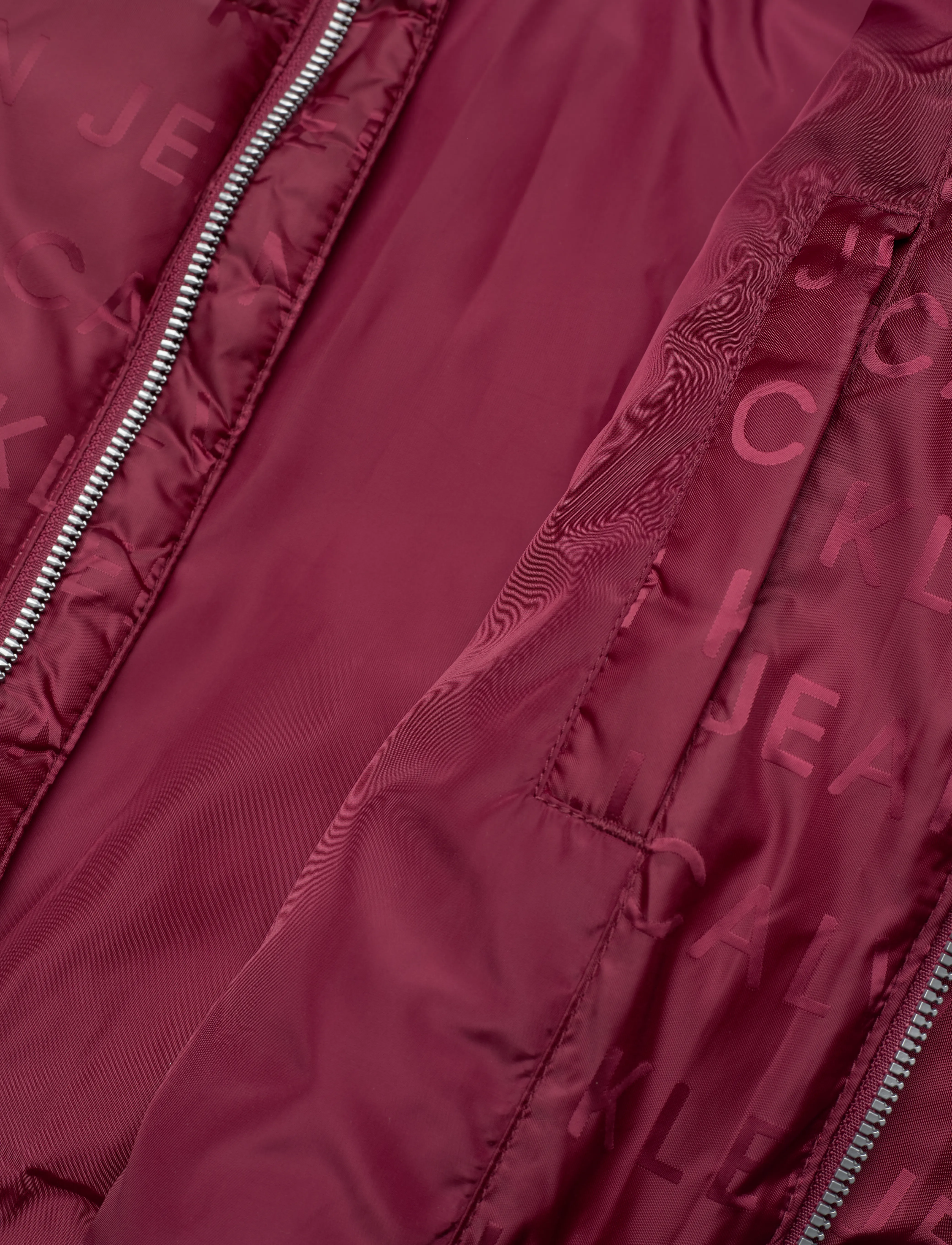 Calvin Klein - LOGO AOP PUFFER JACKET - rich cherry logo aop - 5