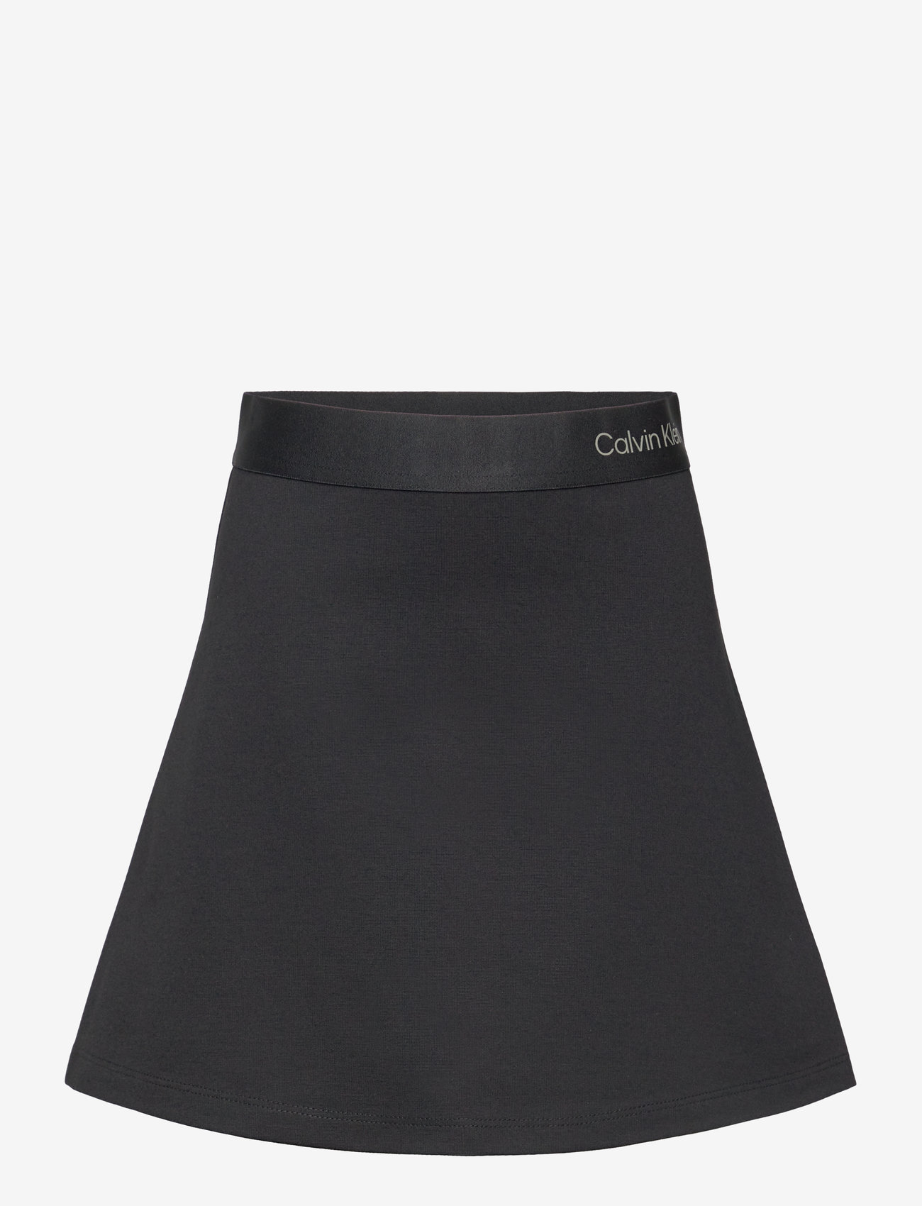 Calvin Klein - LOGO TAPE FLARE PUNTO SKIRT - korta kjolar - ck black - 1