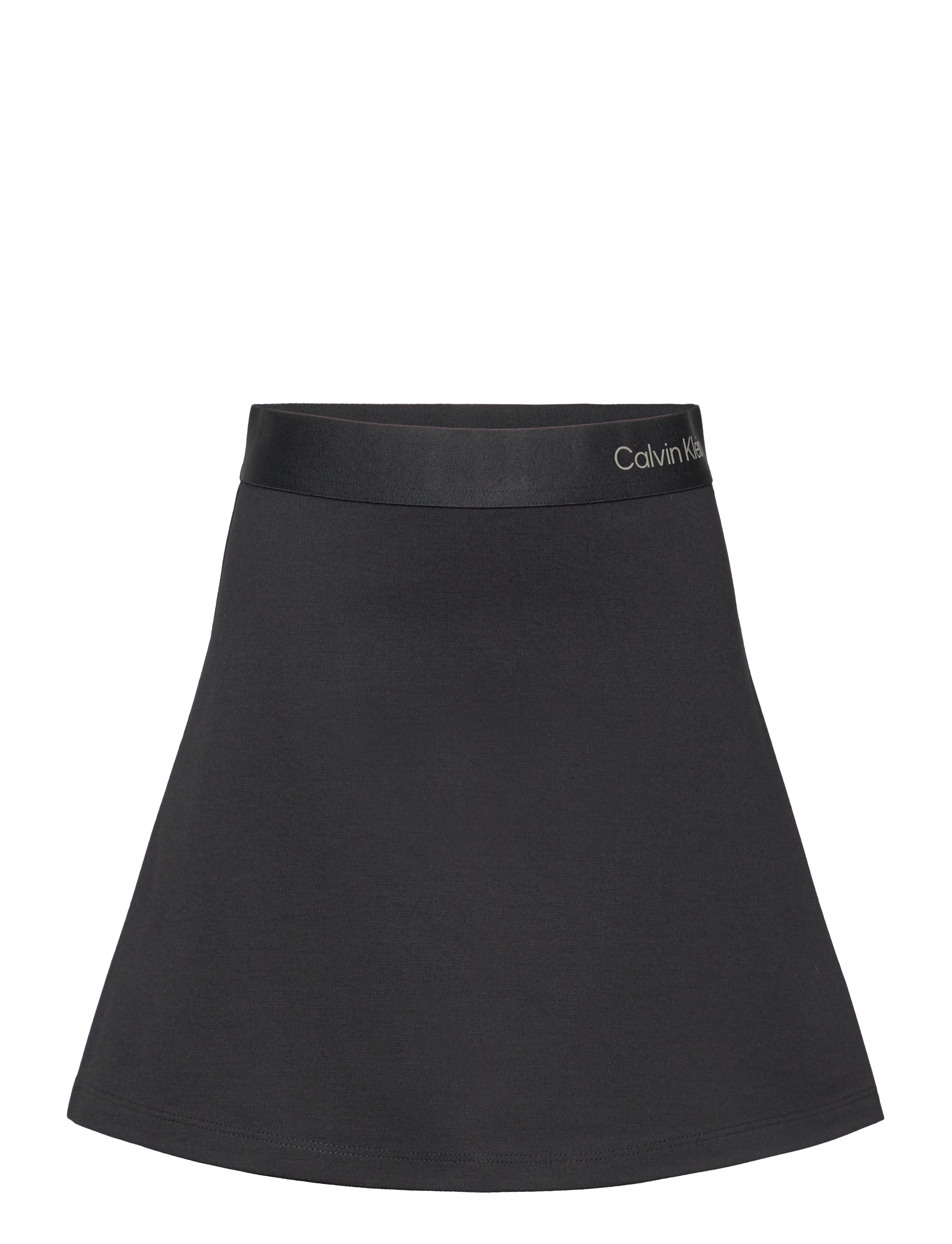Calvin Klein LOGO TAPE FLARE PUNTO SKIRT - 4 for 3 - CK BLACK / black