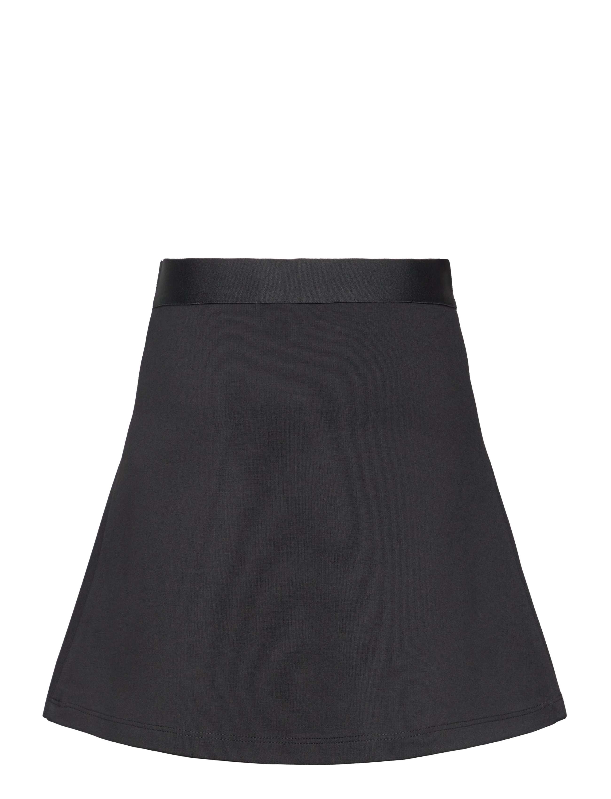 Calvin Klein - LOGO TAPE FLARE PUNTO SKIRT - jupes courtes - ck black - 2
