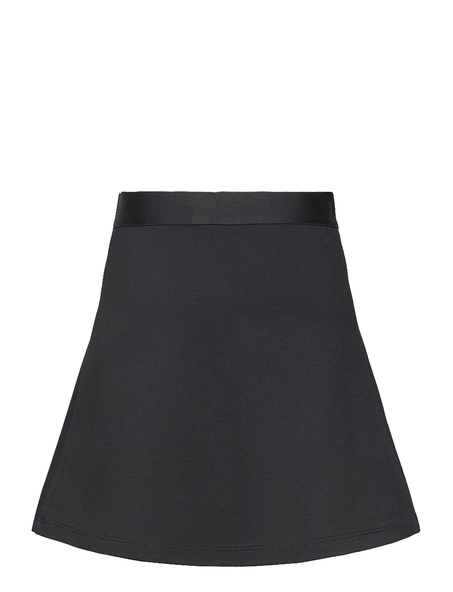 Calvin Klein - LOGO TAPE FLARE PUNTO SKIRT - stutt pils - ck black - 2