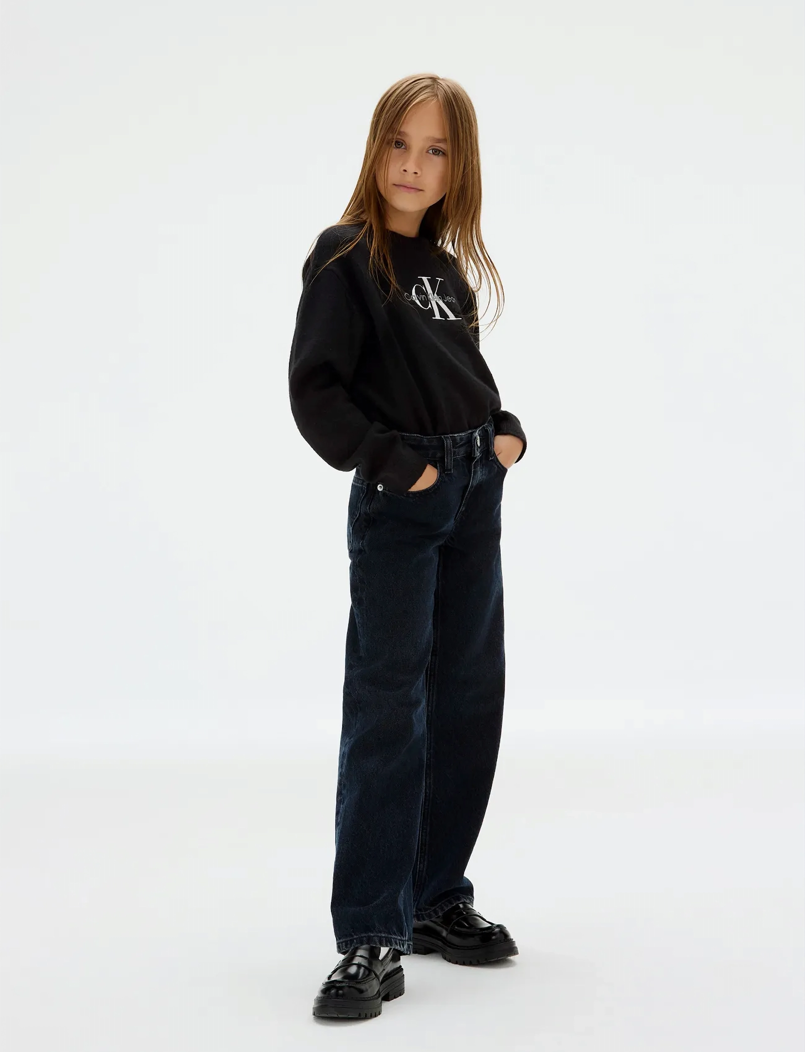Calvin Klein - MONOLOGO SWEATER - ck black - 2