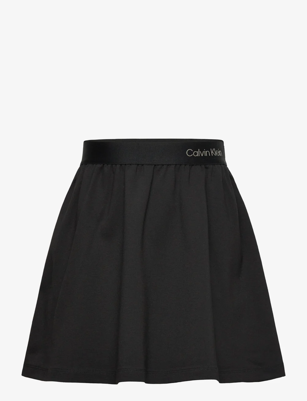 Calvin Klein - PUNTO LOGO FLARE SKIRT - kurze röcke - ck black - 0