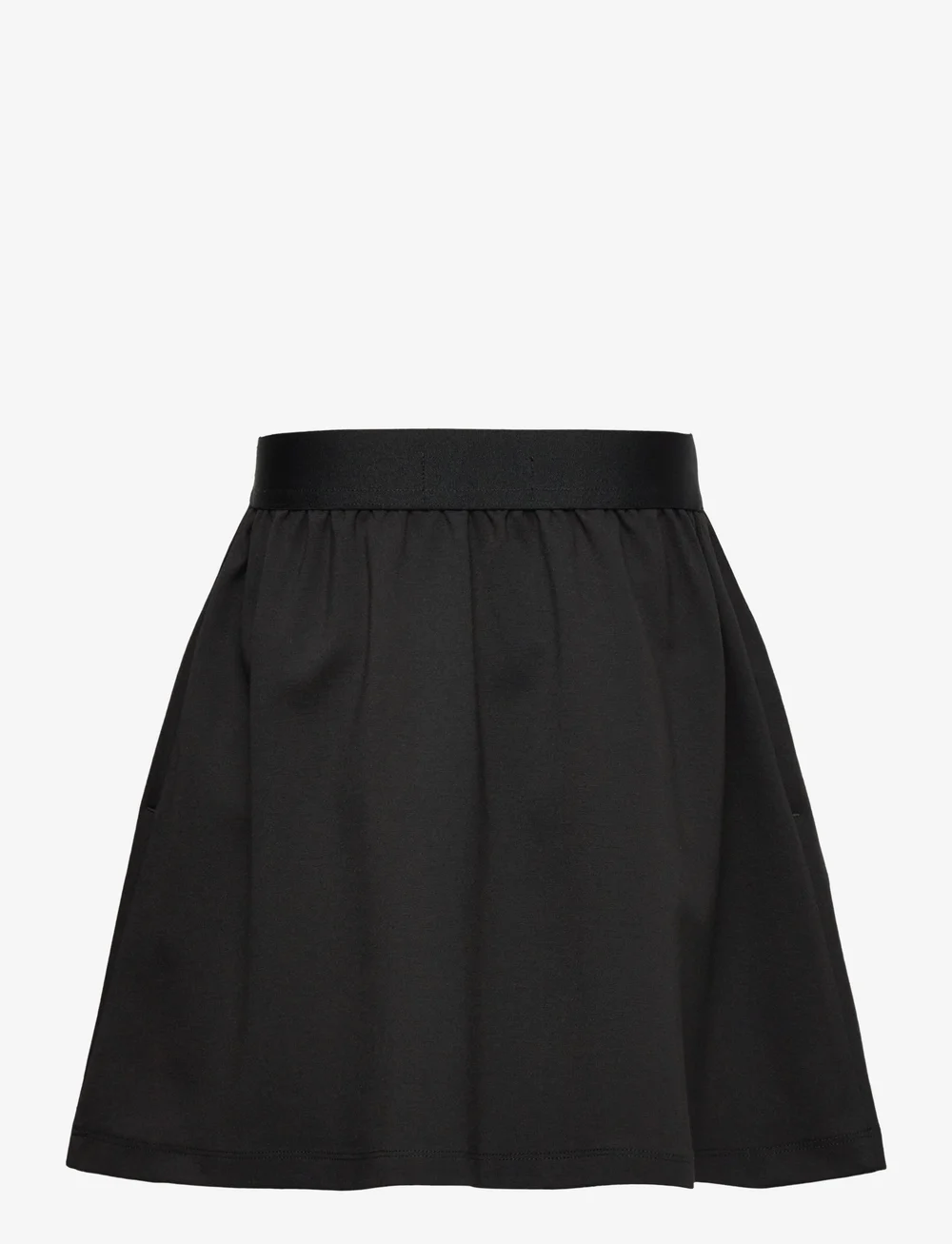 Calvin Klein - PUNTO LOGO FLARE SKIRT - kurze röcke - ck black - 1