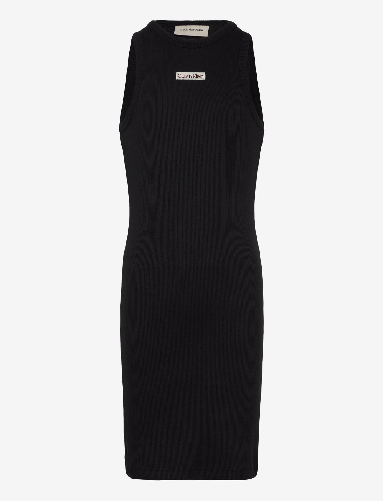 Calvin Klein - RIB SLEEVELESS DRESS - sleeveless casual dresses - ck black - 0