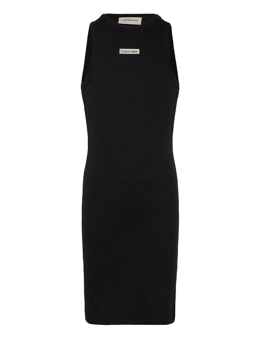 Calvin Klein - RIB SLEEVELESS DRESS - ck black - 0