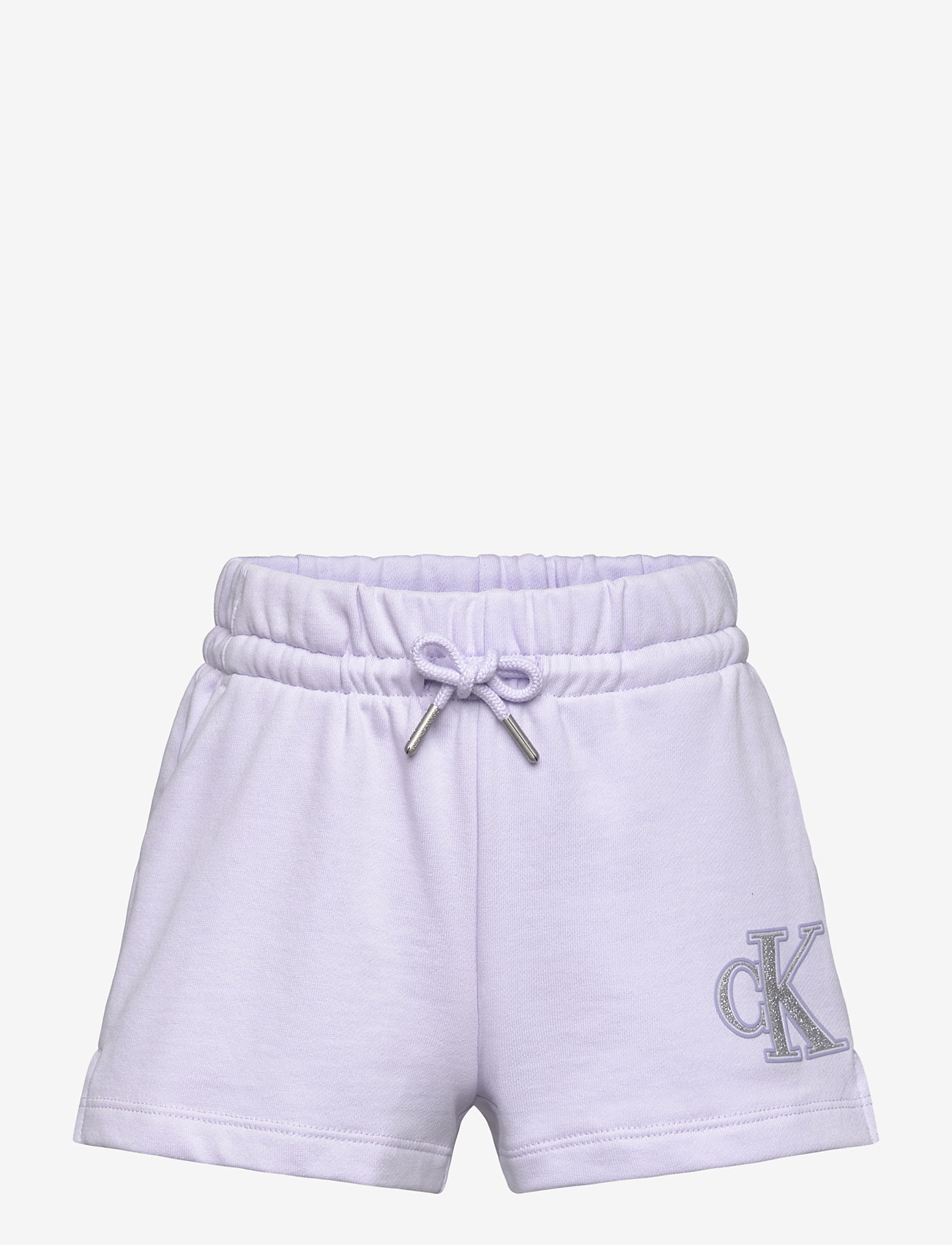 Calvin Klein - METALLIC CK SHORTS - lühikesed dressipüksid - purple heather - 1