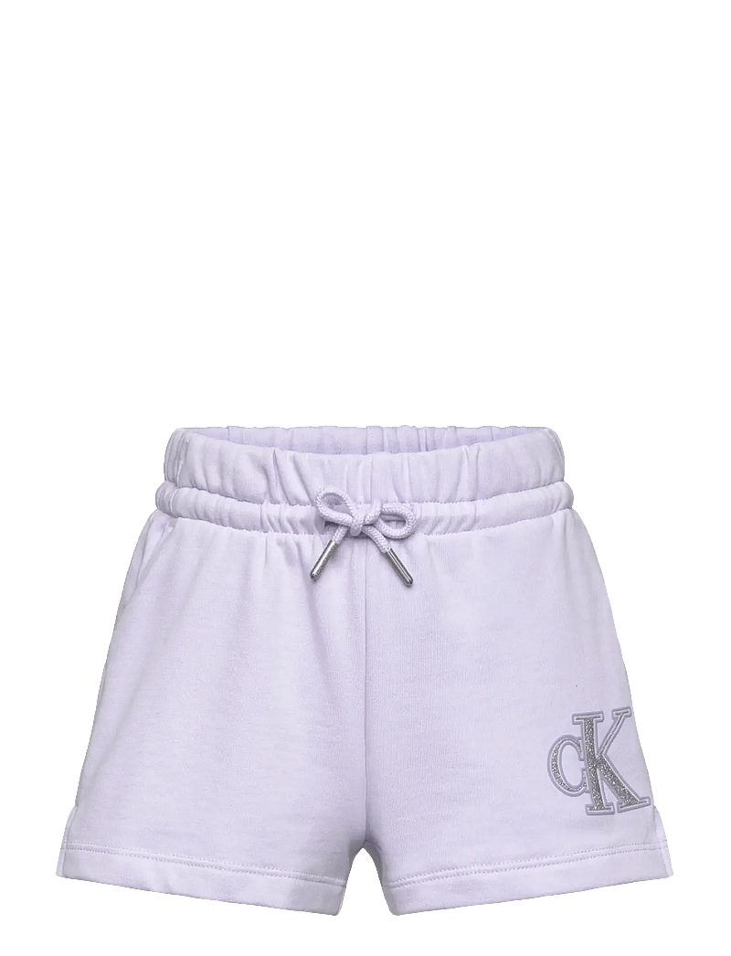 Calvin Klein - METALLIC CK SHORTS - lühikesed dressipüksid - purple heather - 1
