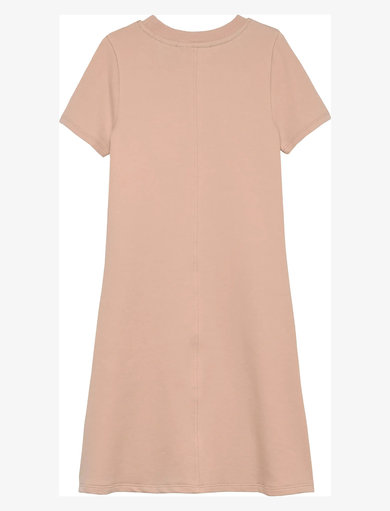 Calvin Klein - METALLIC PRINT LS A-ALINE DRESS - kortærmede hverdagskjoler - spanish villa - 1