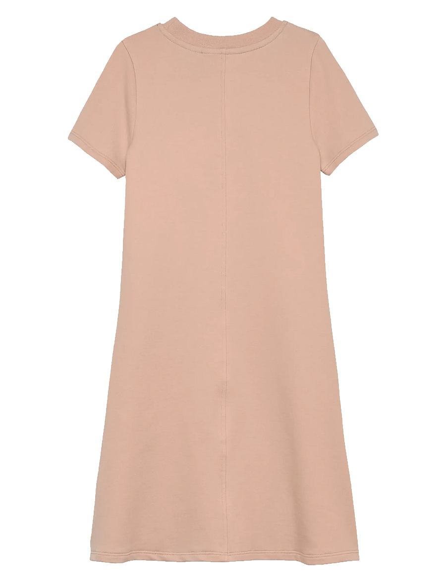 Calvin Klein - METALLIC PRINT LS A-ALINE DRESS - kurzärmelige freizeitkleider - spanish villa - 1