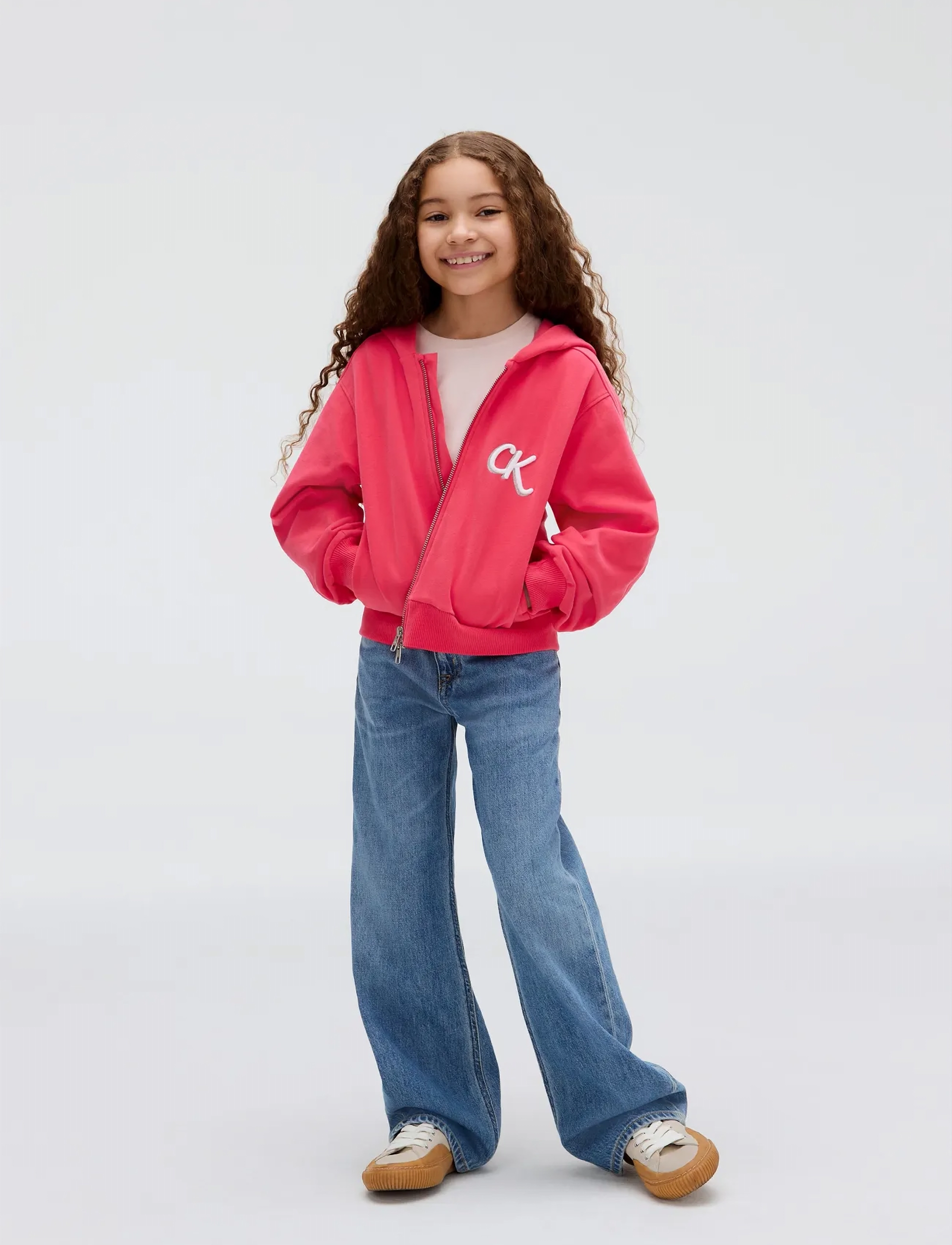 Calvin Klein - TERRY ZIP UP HOODIE - kapuzenpullover - teaberry - 3