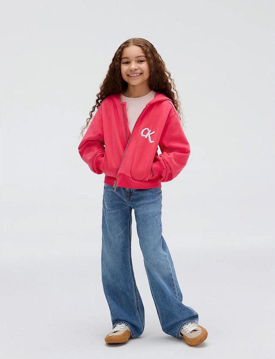 Calvin Klein - TERRY ZIP UP HOODIE - kapuzenpullover - teaberry - 3