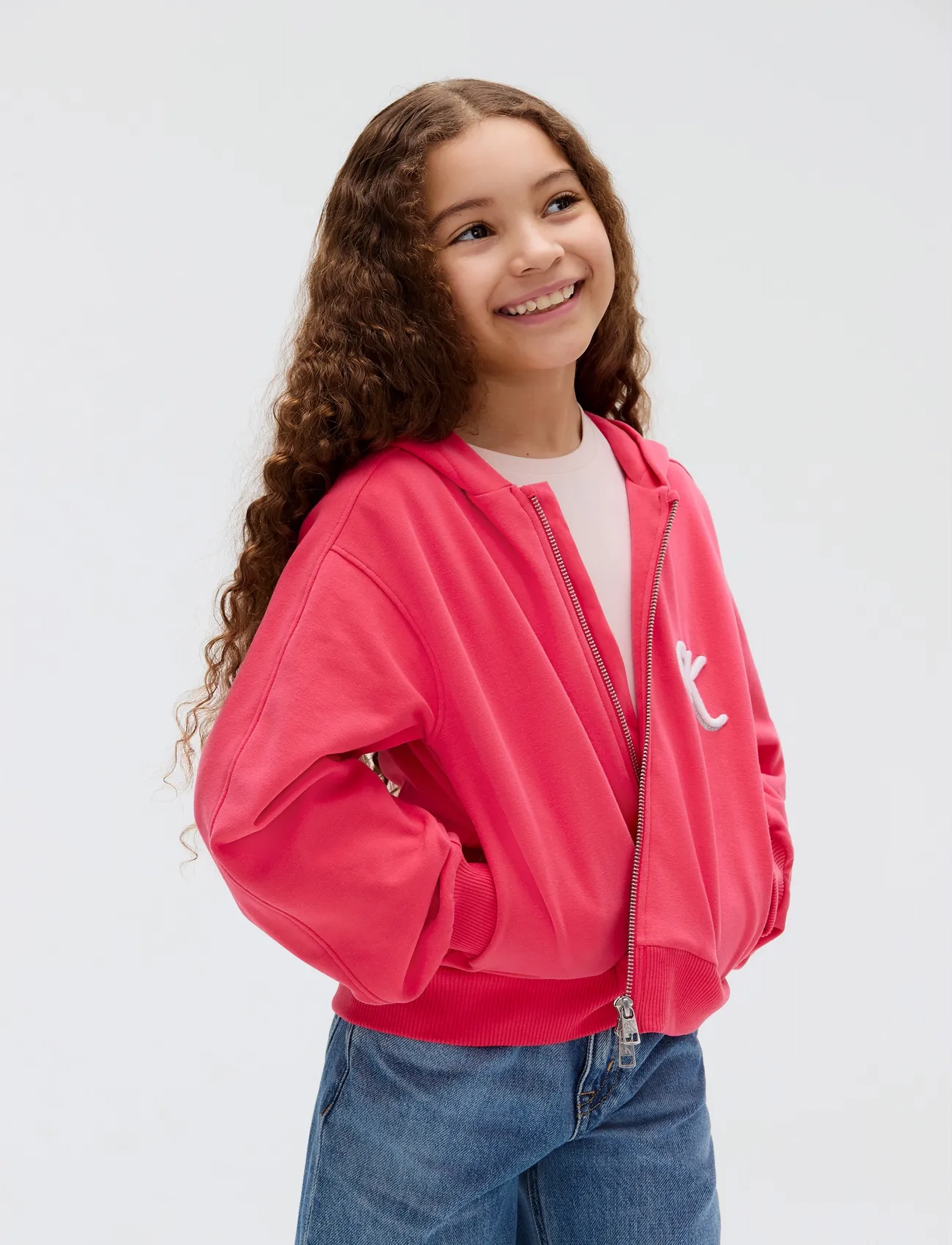 Calvin Klein - TERRY ZIP UP HOODIE - kapuzenpullover - teaberry - 5