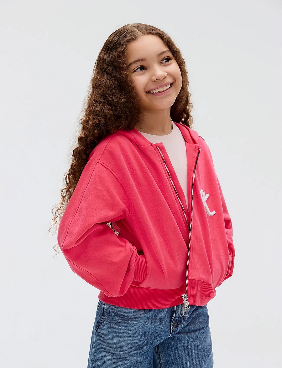 Calvin Klein - TERRY ZIP UP HOODIE - kapuzenpullover - teaberry - 5