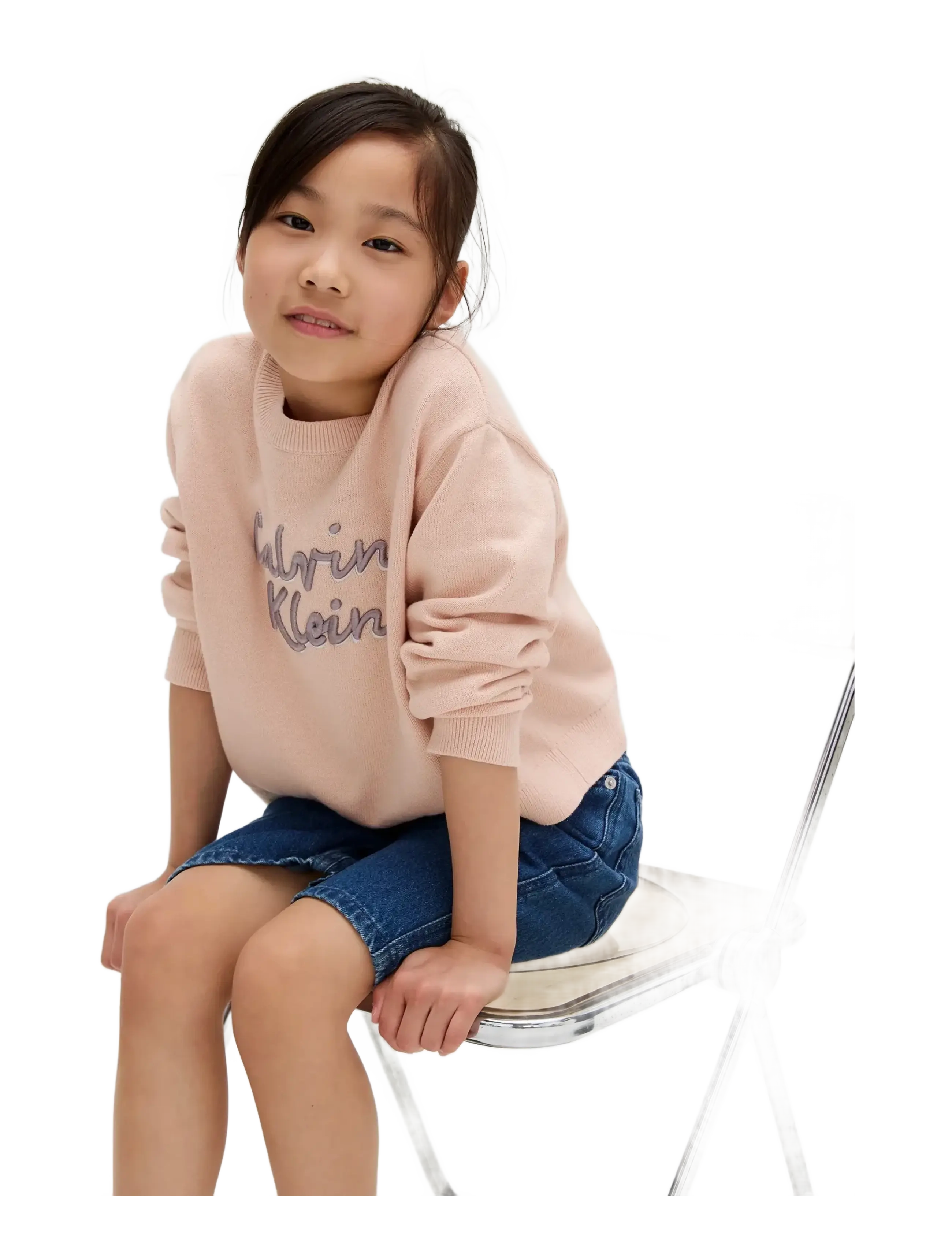 Calvin Klein LOGO METALLIC INTERSIA - Shop by age - SPANISH VILLA / pink/rose