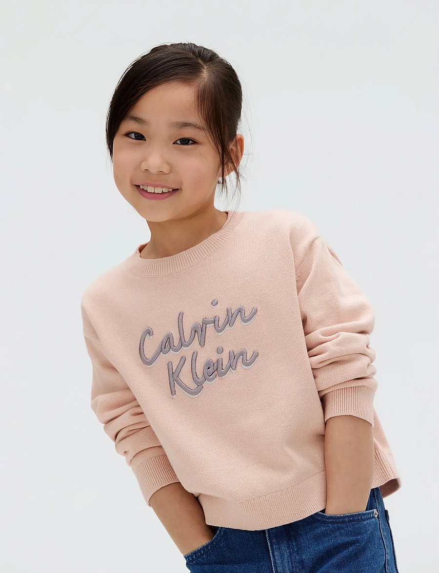 Calvin Klein - LOGO METALLIC INTERSIA - kurzärmelige - spanish villa - 0