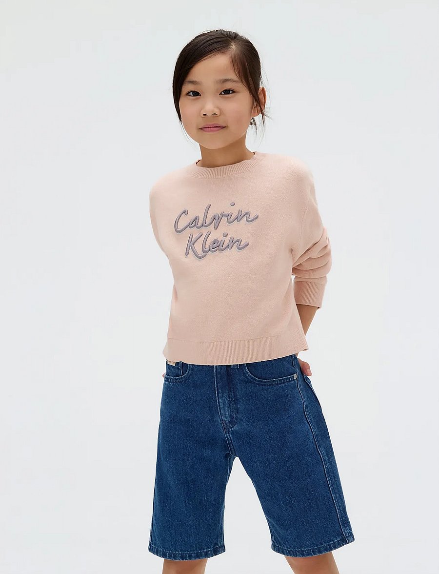 Calvin Klein - LOGO METALLIC INTERSIA - kurzärmelige - spanish villa - 3