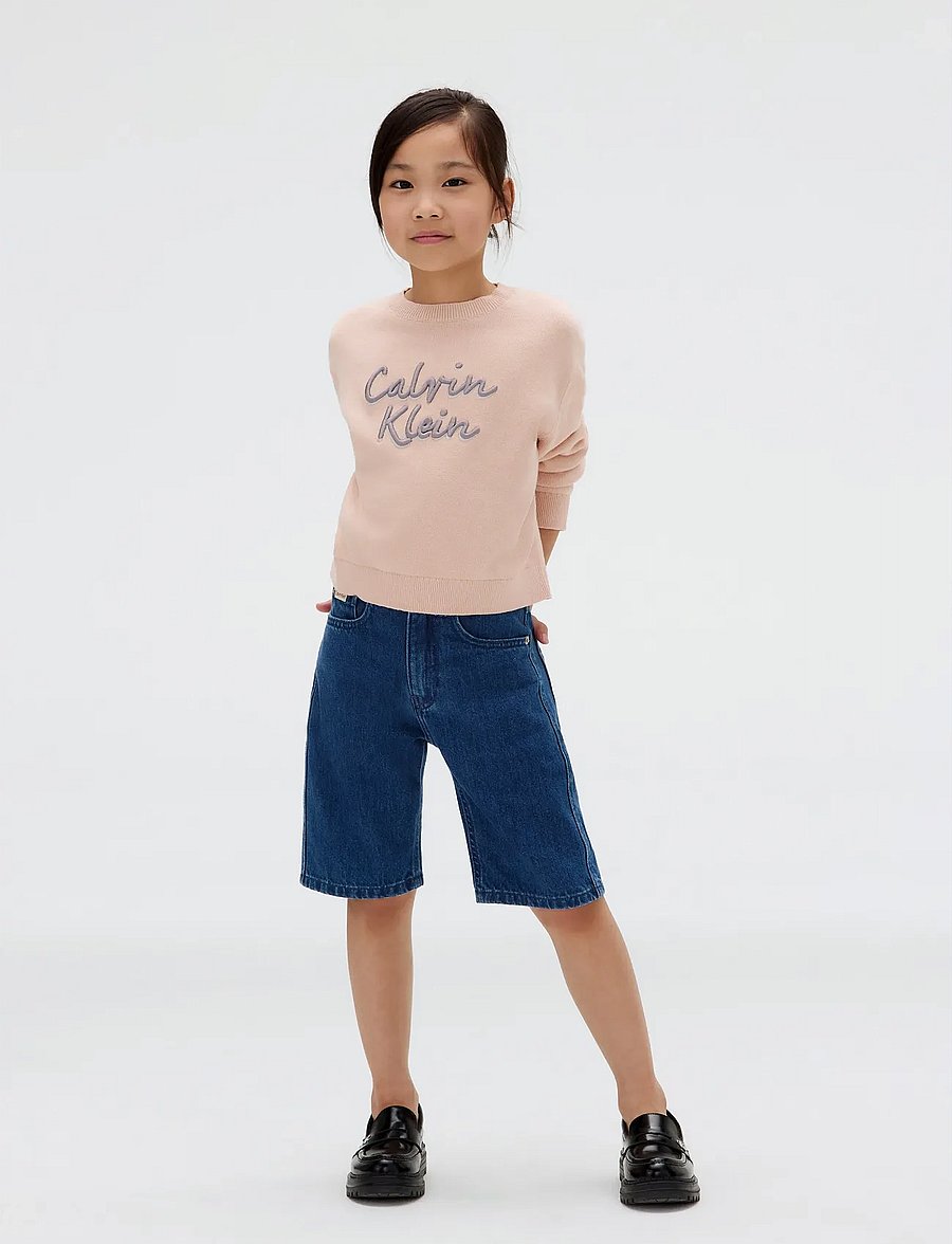 Calvin Klein - LOGO METALLIC INTERSIA - kurzärmelige - spanish villa - 4