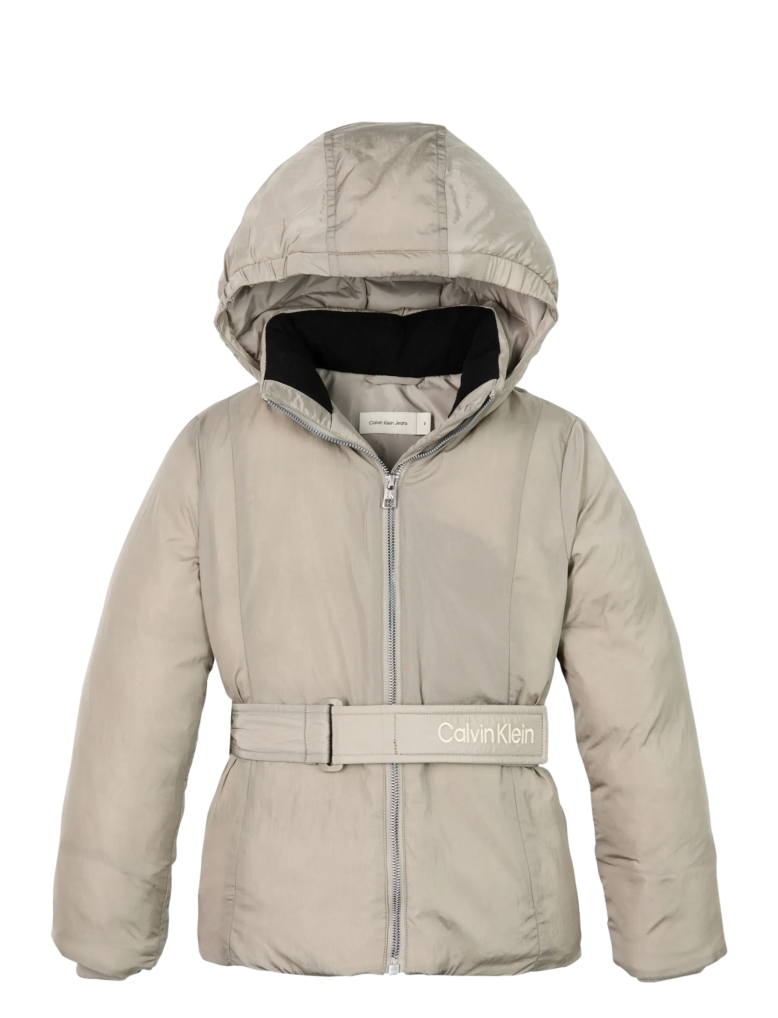 Calvin Klein Short Puffer, 164, Jackets & Coats, Beige - Puffer Padded, Kinder