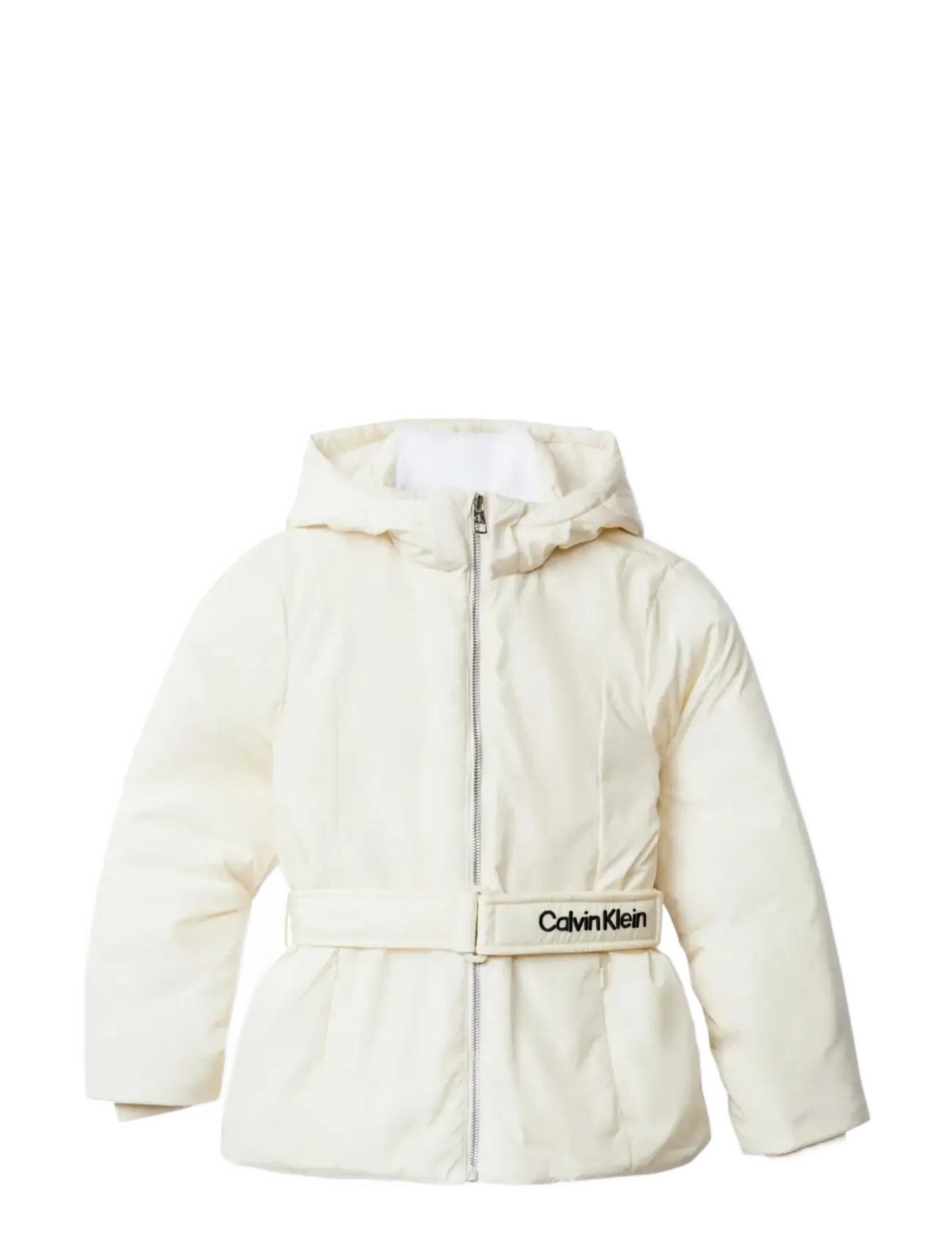 Calvin Klein CLASSIC BELTED JACKET - Calvin Klein - WHITECAP GRAY / cream