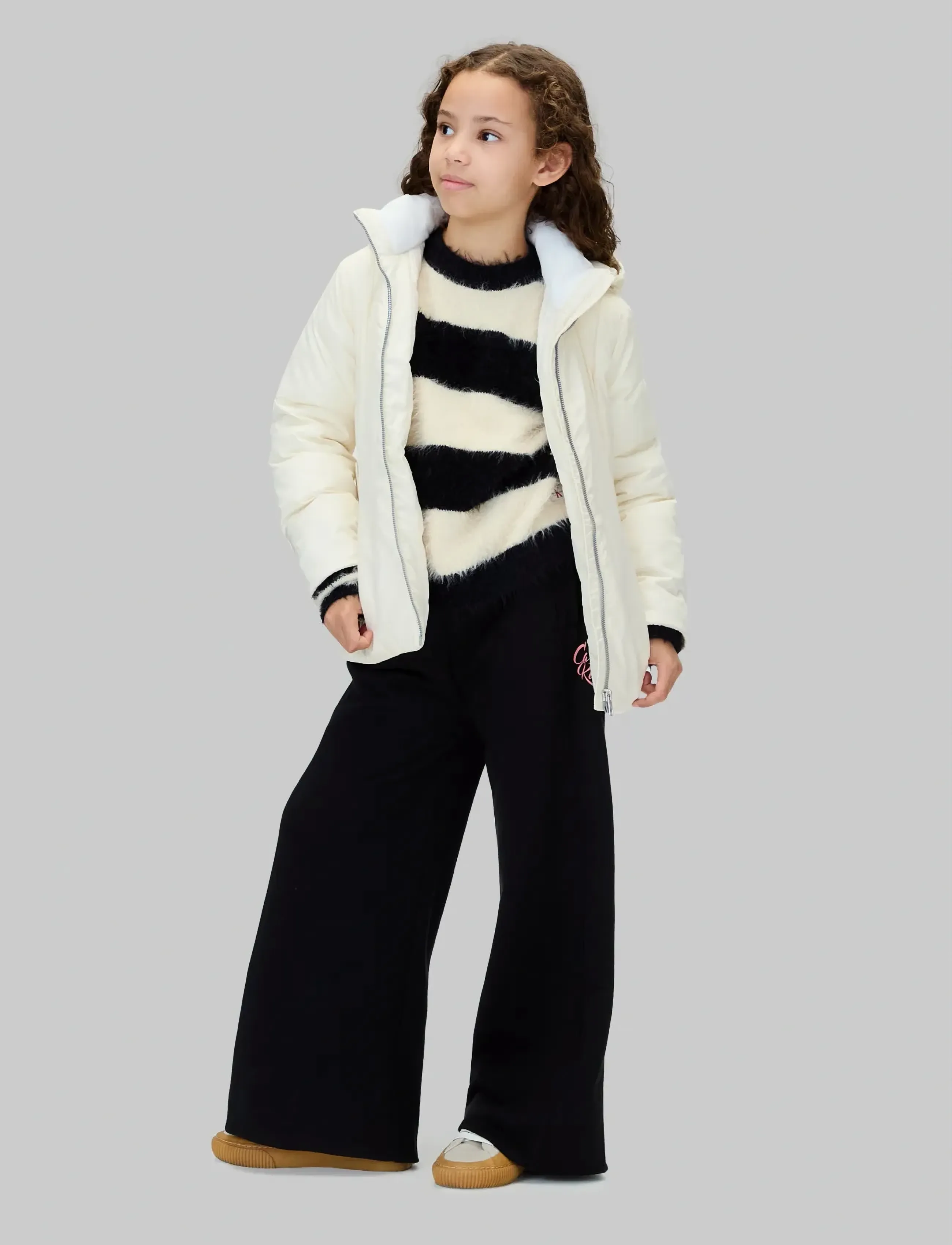 Calvin Klein - SHORT PUFFER - talvejope - whitecap gray - 2