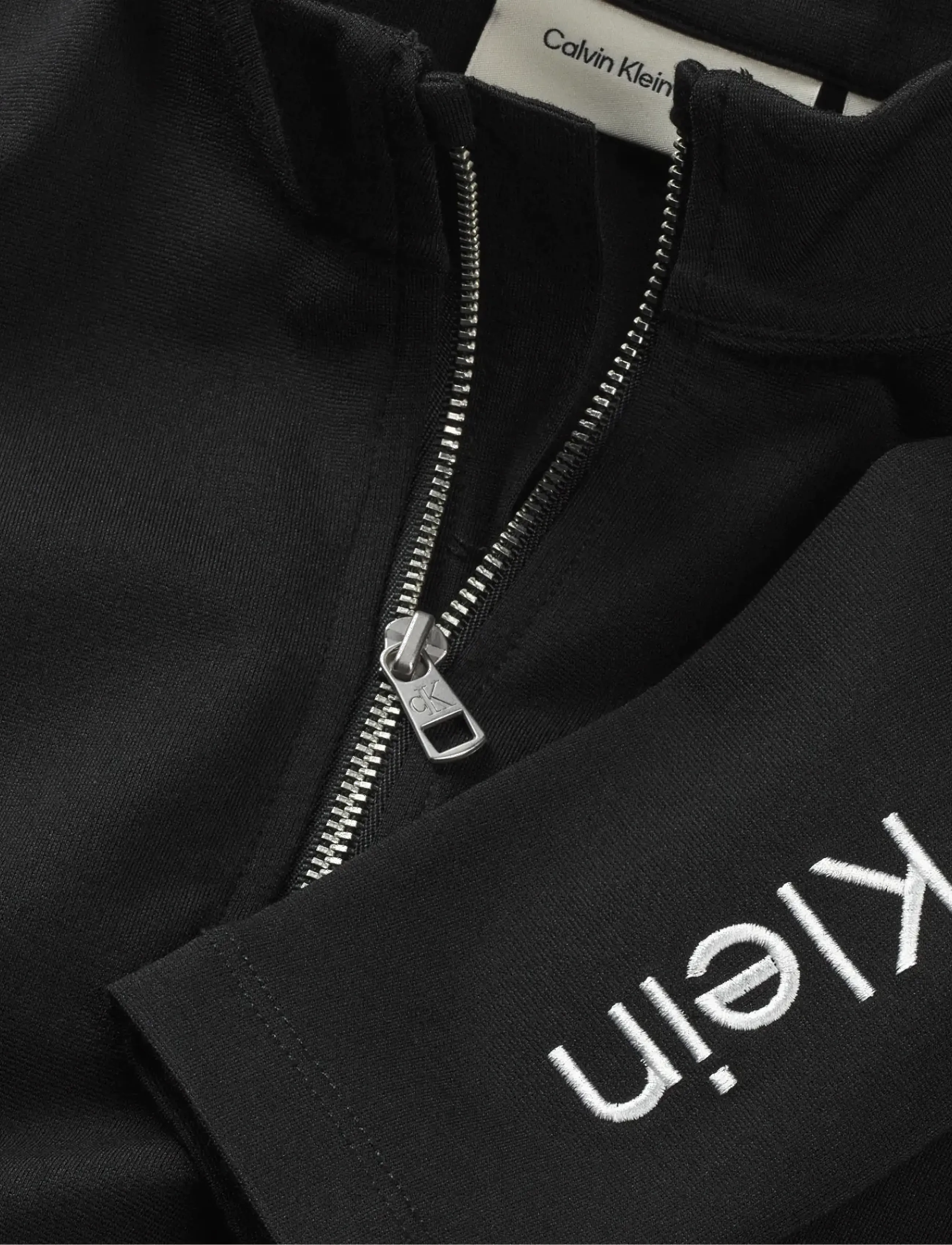 Calvin Klein - LS TEE HALF ZIP UP - ck black - 1