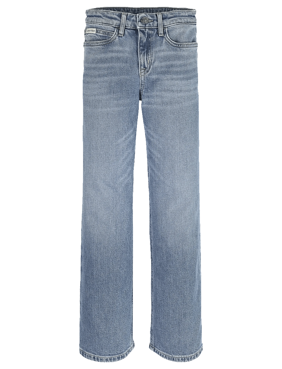 Calvin Klein - HR WIDE LEG AUTHENTIC BLUE DENIM - hosen mit weitem bein - authentic denim - 1