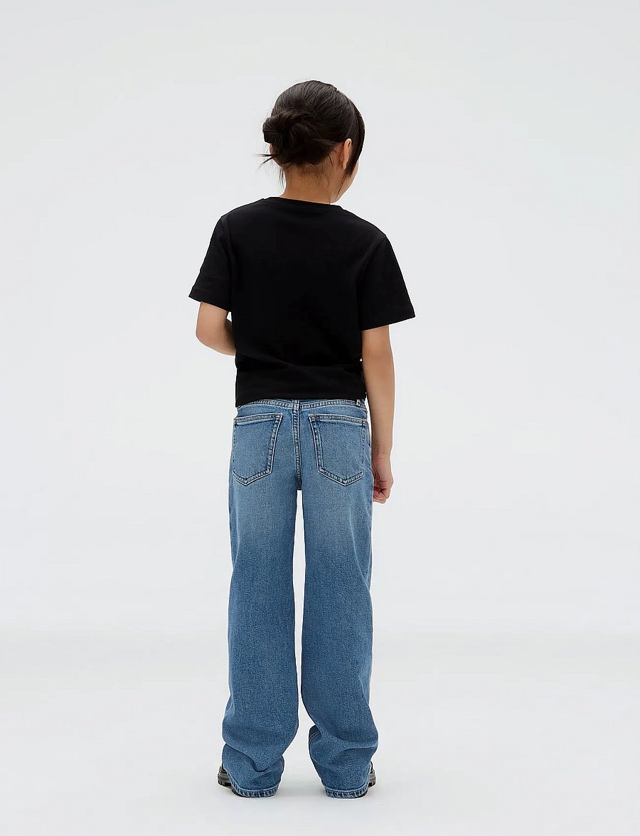 Calvin Klein - HR WIDE LEG AUTHENTIC BLUE DENIM - hosen mit weitem bein - authentic denim - 5