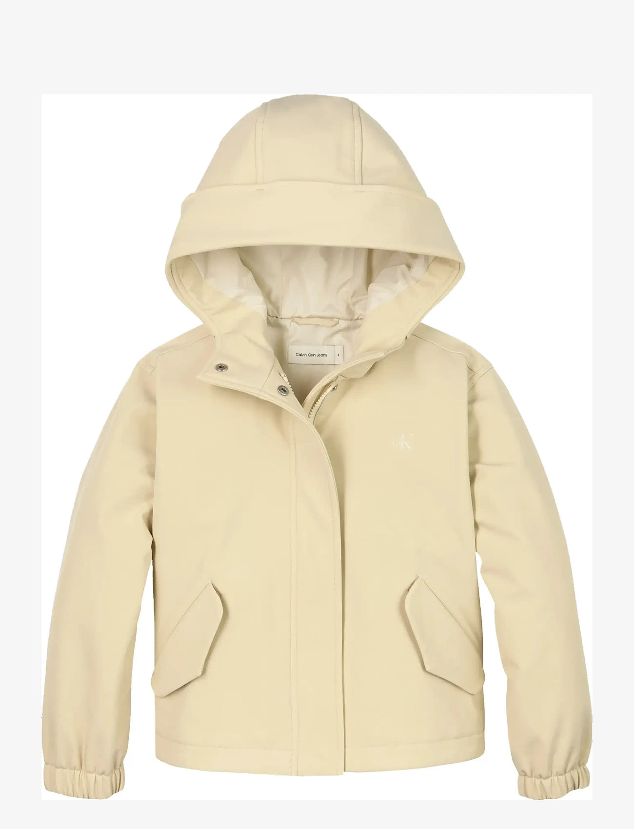 Calvin Klein LW TECHNICAL PARKA JACKET - Jugendliche 140-182 - WHITECAP GRAY / cream